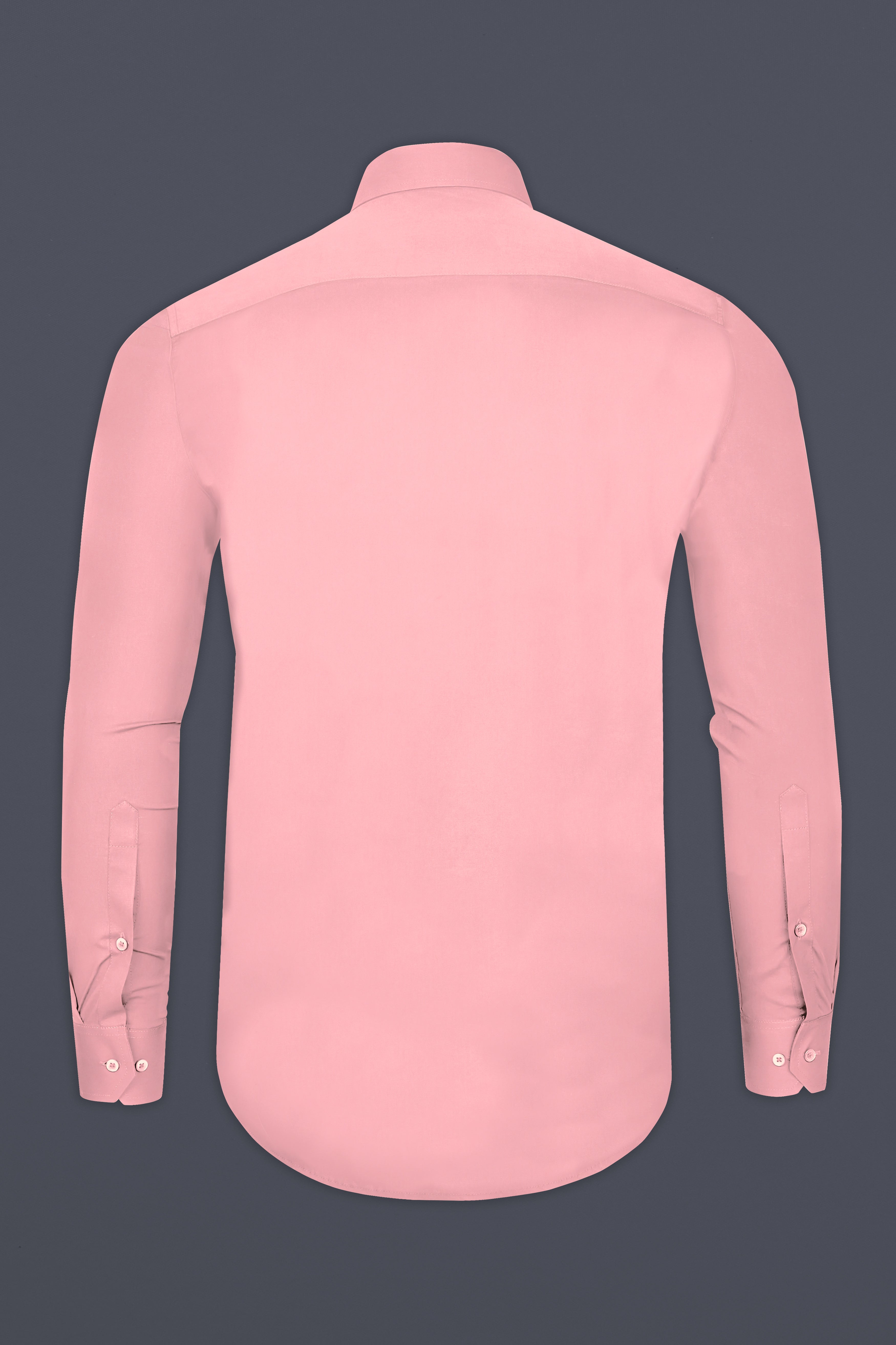 Sundown Pink Pin Tucks Premium Cotton Tuxedo Shirt