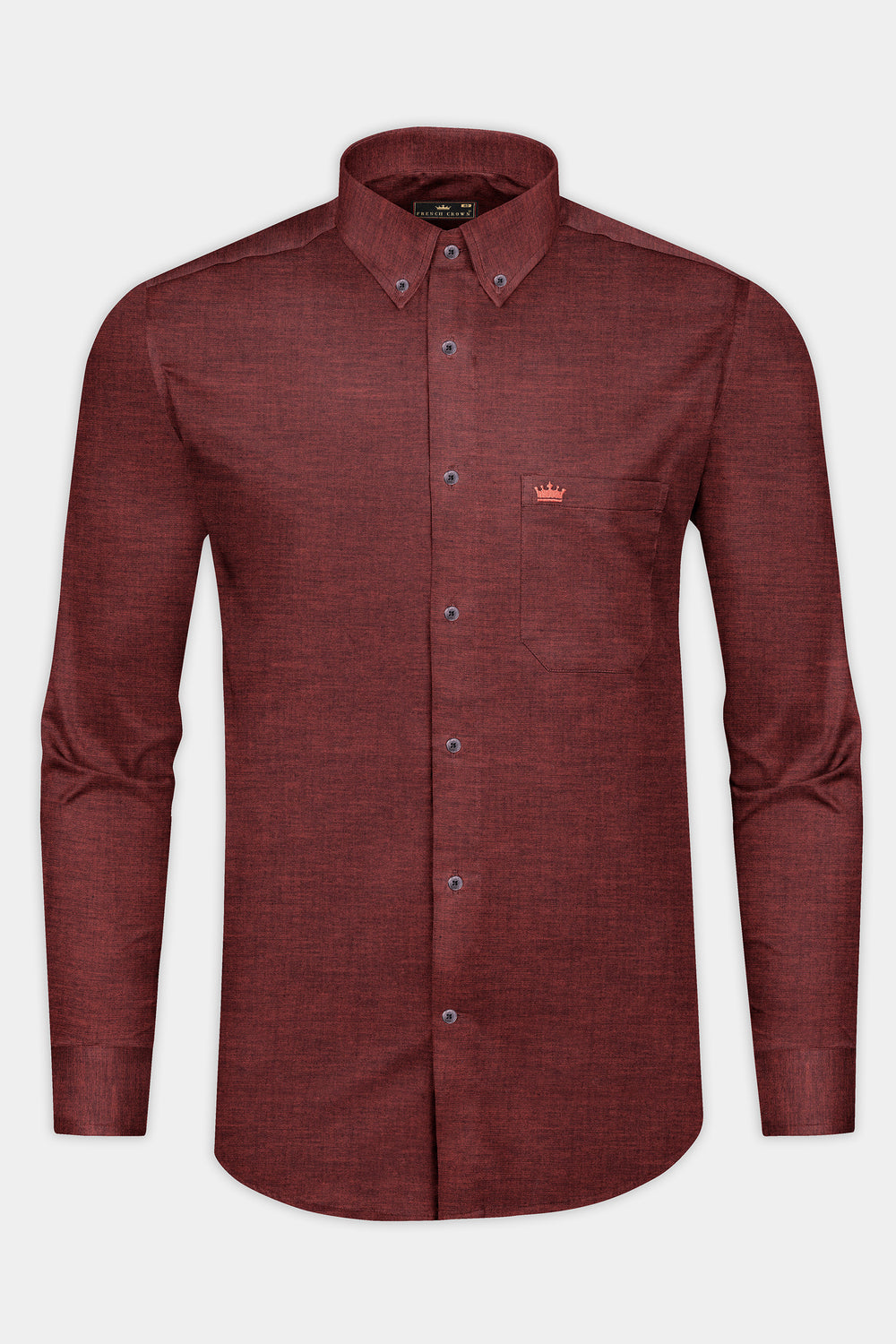 Maroon Satin Shirt