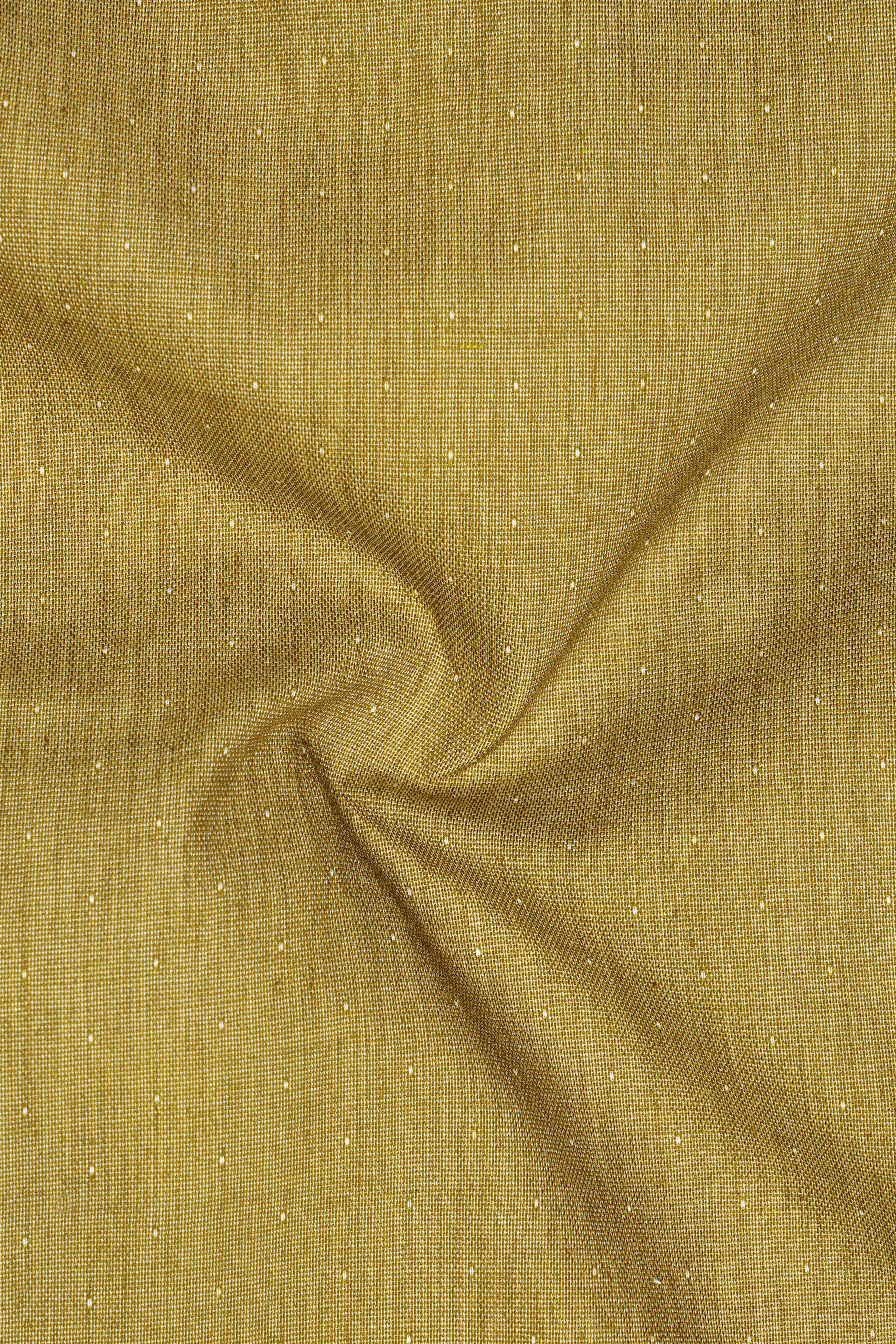 Museli Brown Dobby Textured Premium Giza Cotton Shirt