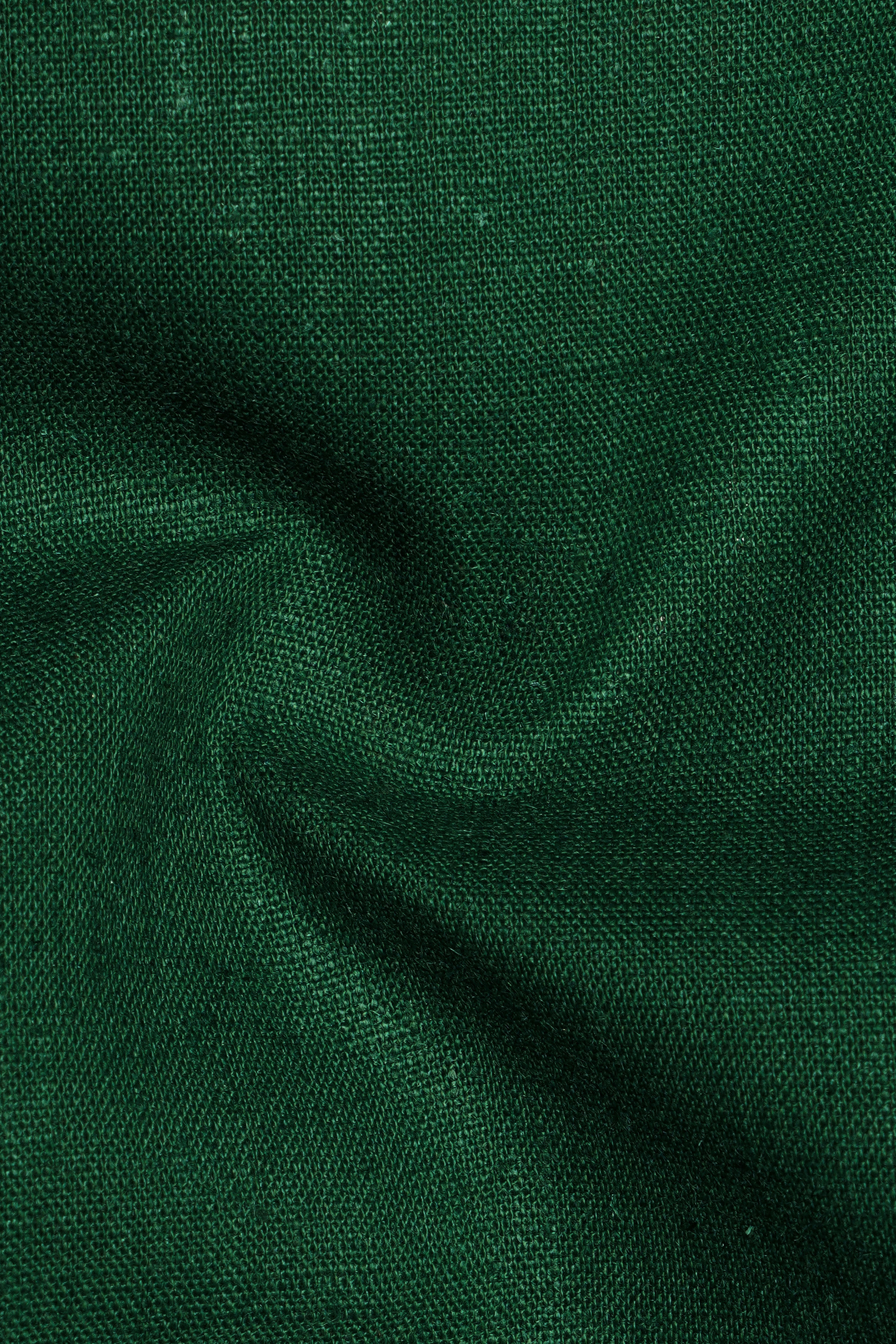 Crusoe Green Luxurious Linen Shirt