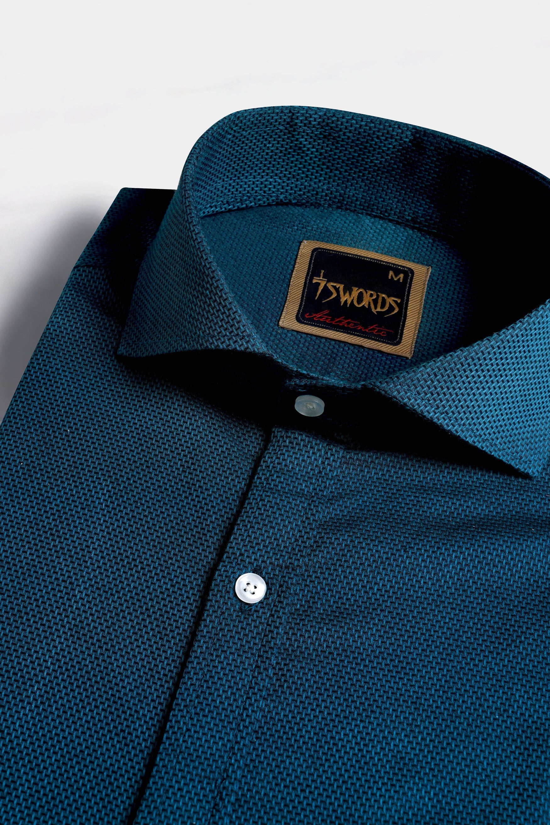 7swords-Daintree Blue Premium Cotton Shirt