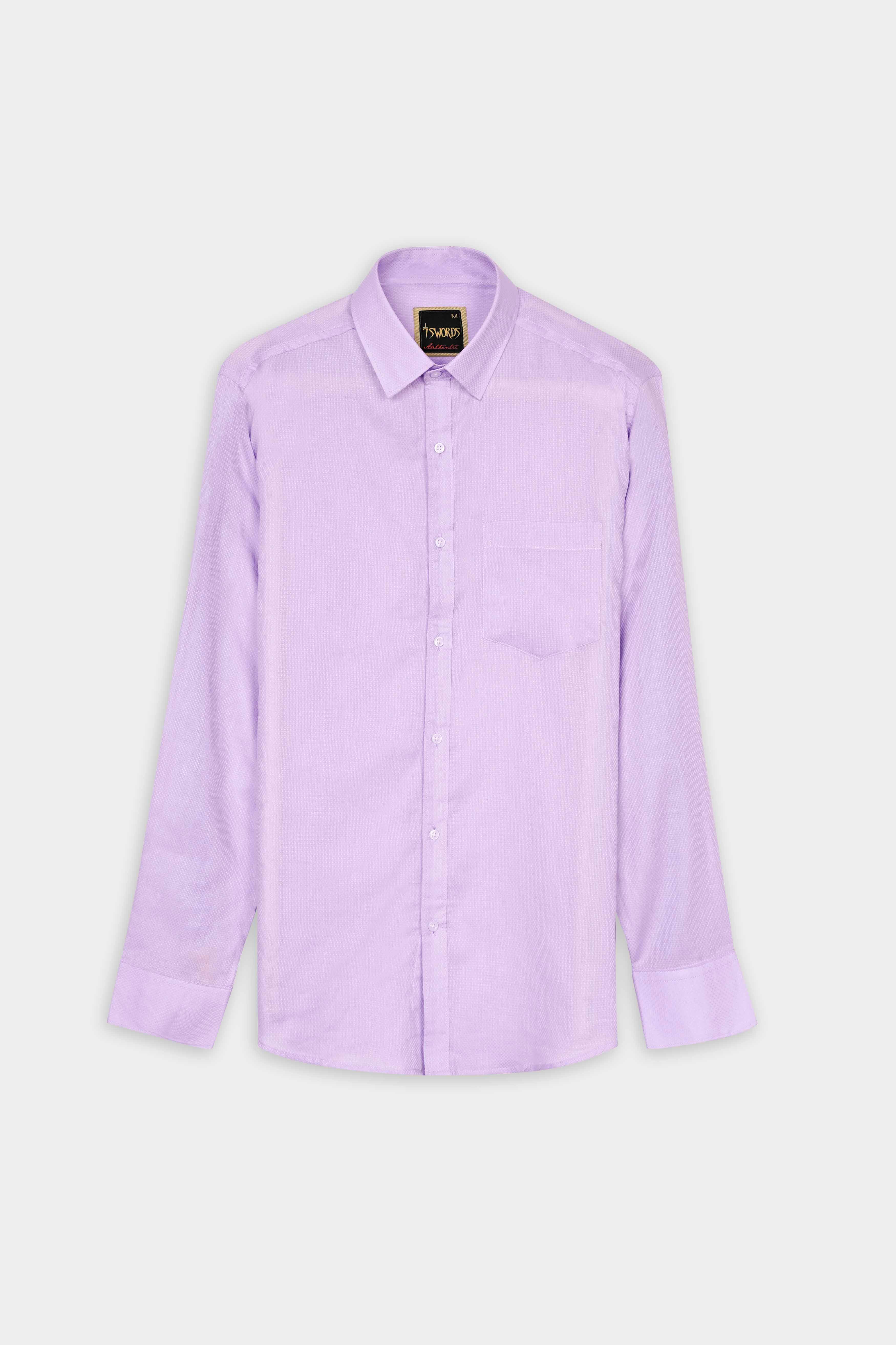 7swords-Twilight Lavender Premium Cotton Shirt