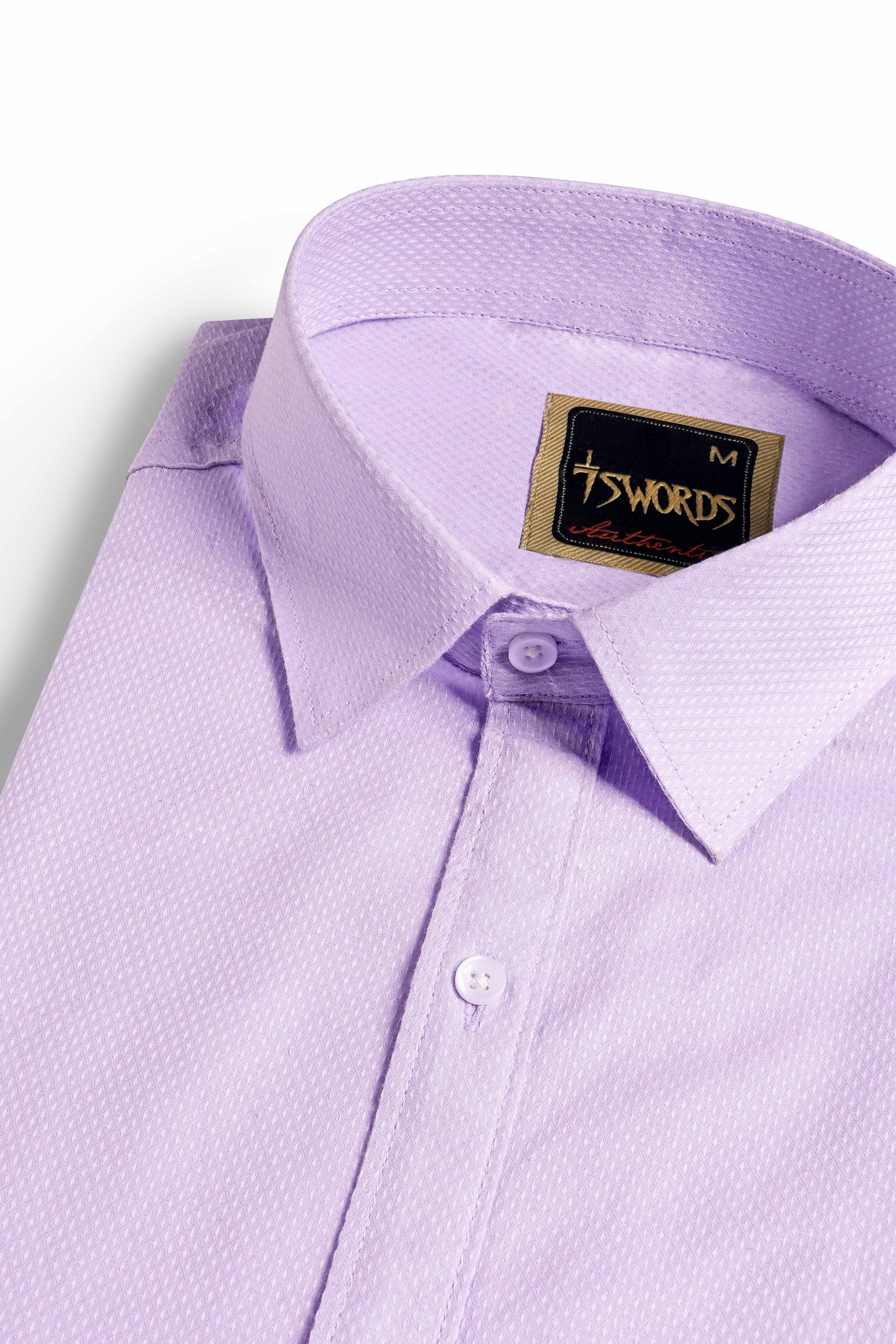 7swords-Twilight Lavender Premium Cotton Shirt