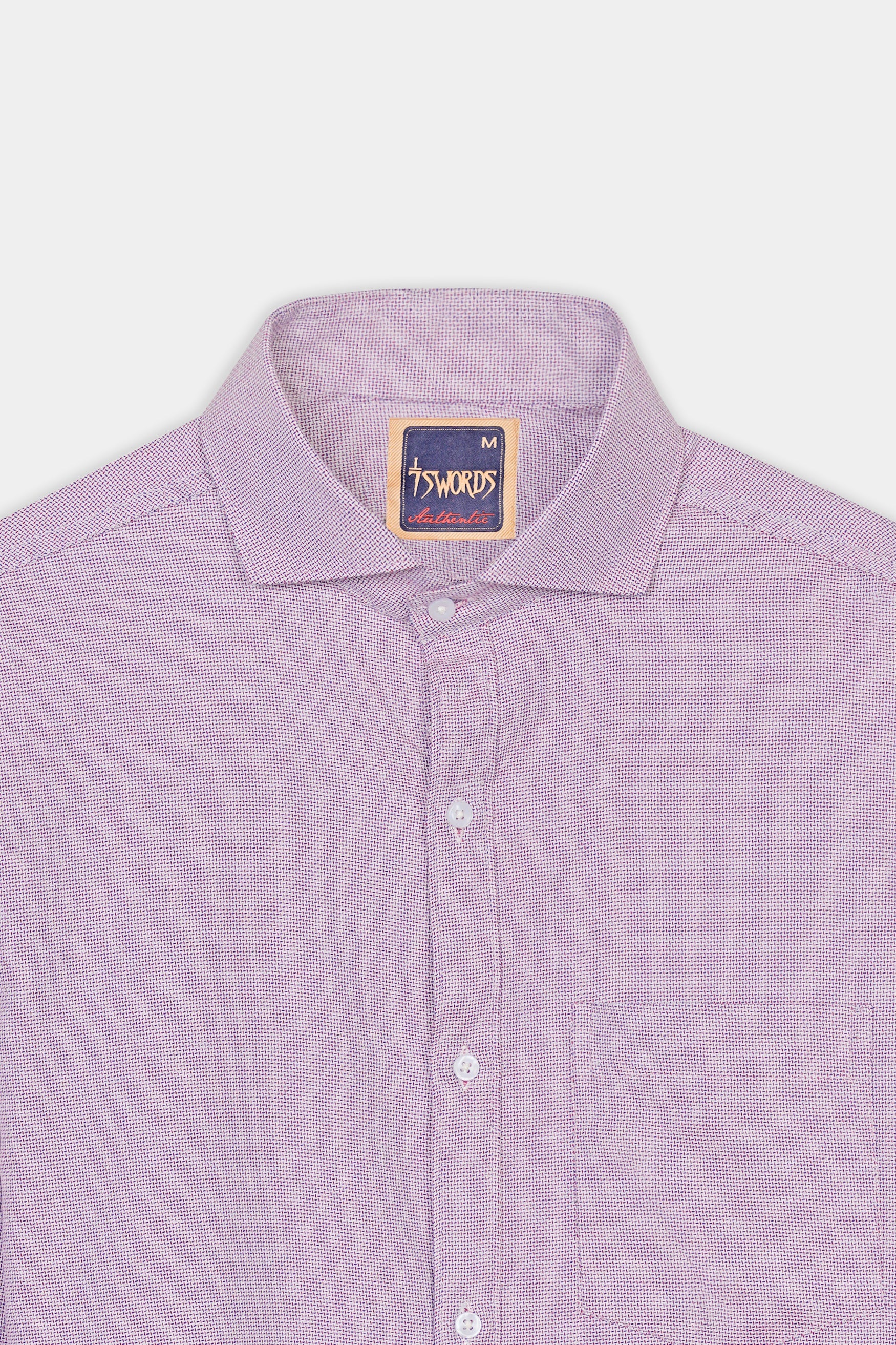 7swords-Carolina Plum Pink Premium Cotton Shirt