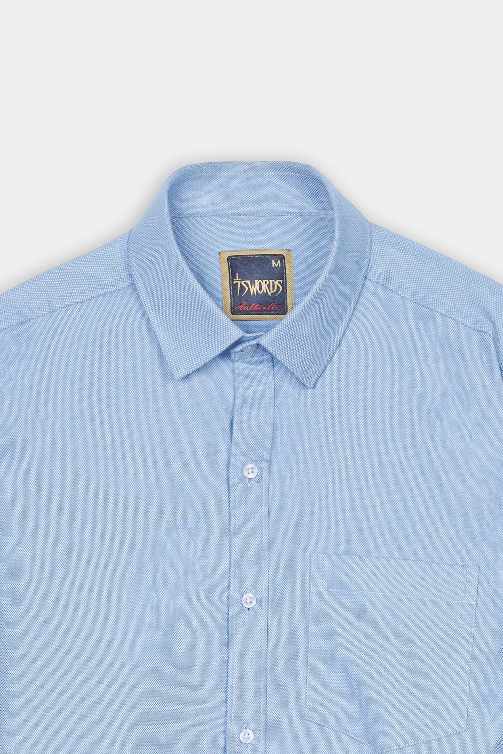 7swords-Spindle Blue Premium Cotton Shirt