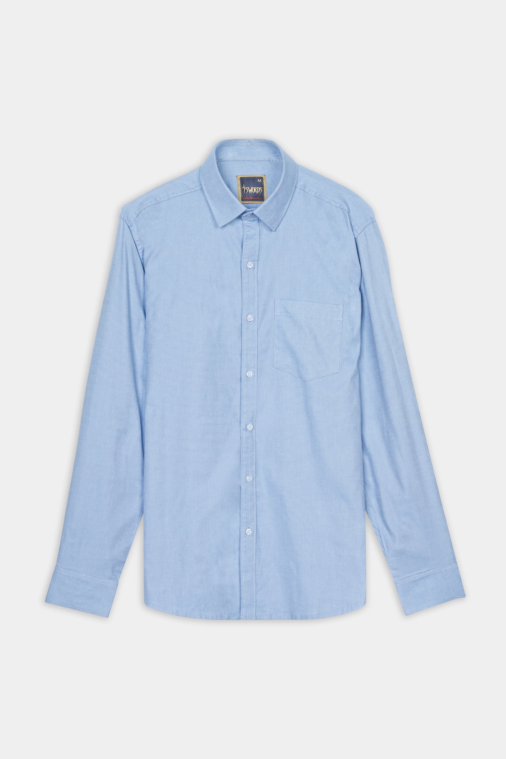 7swords-Spindle Blue Premium Cotton Shirt