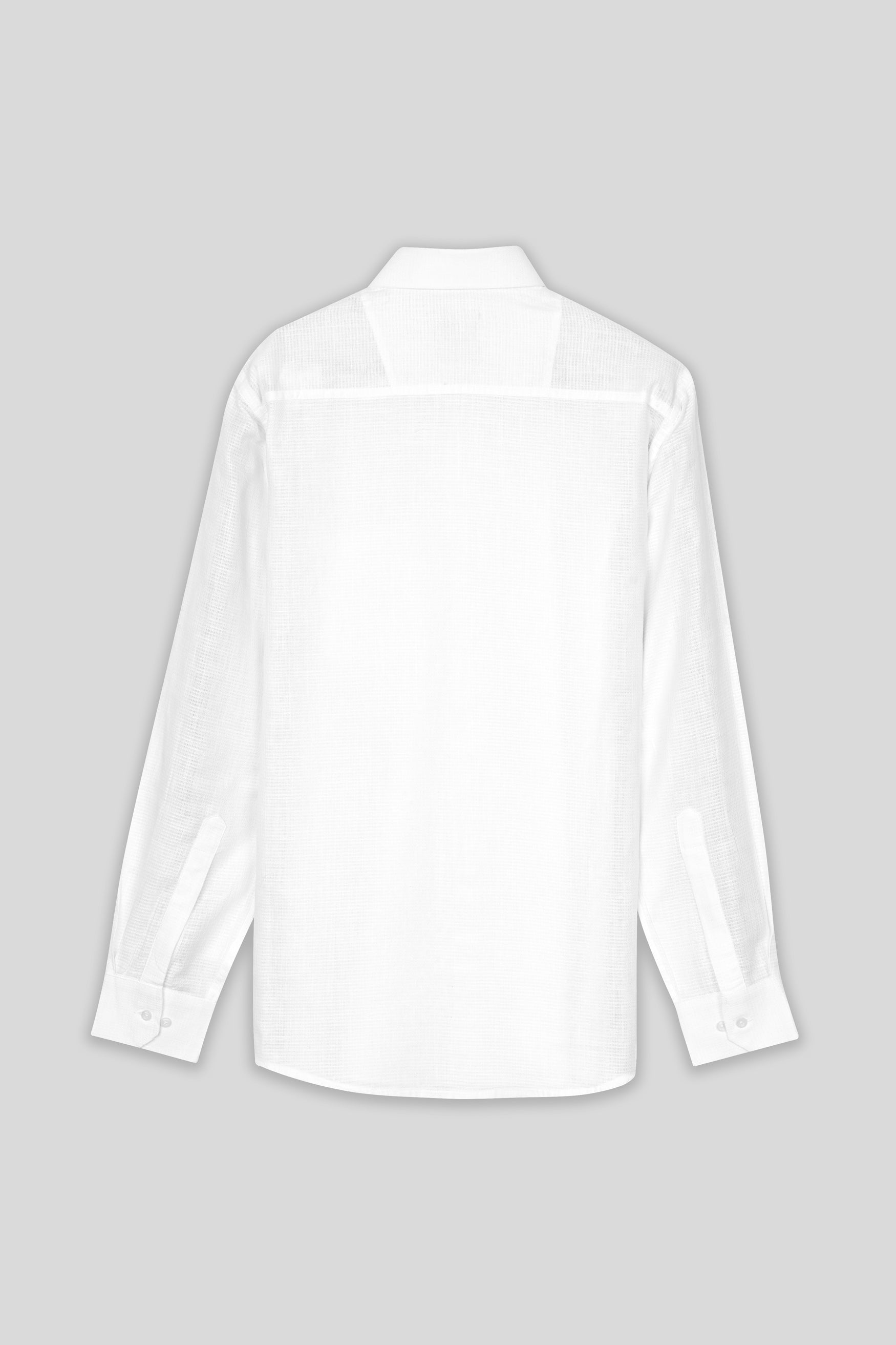 7swords-Bright White Premium Cotton Shirt