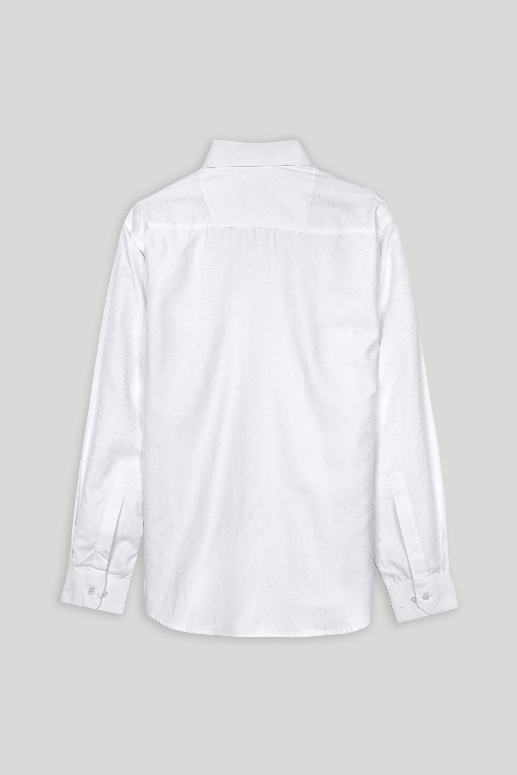 7swords-Bright White Premium Cotton Shirt