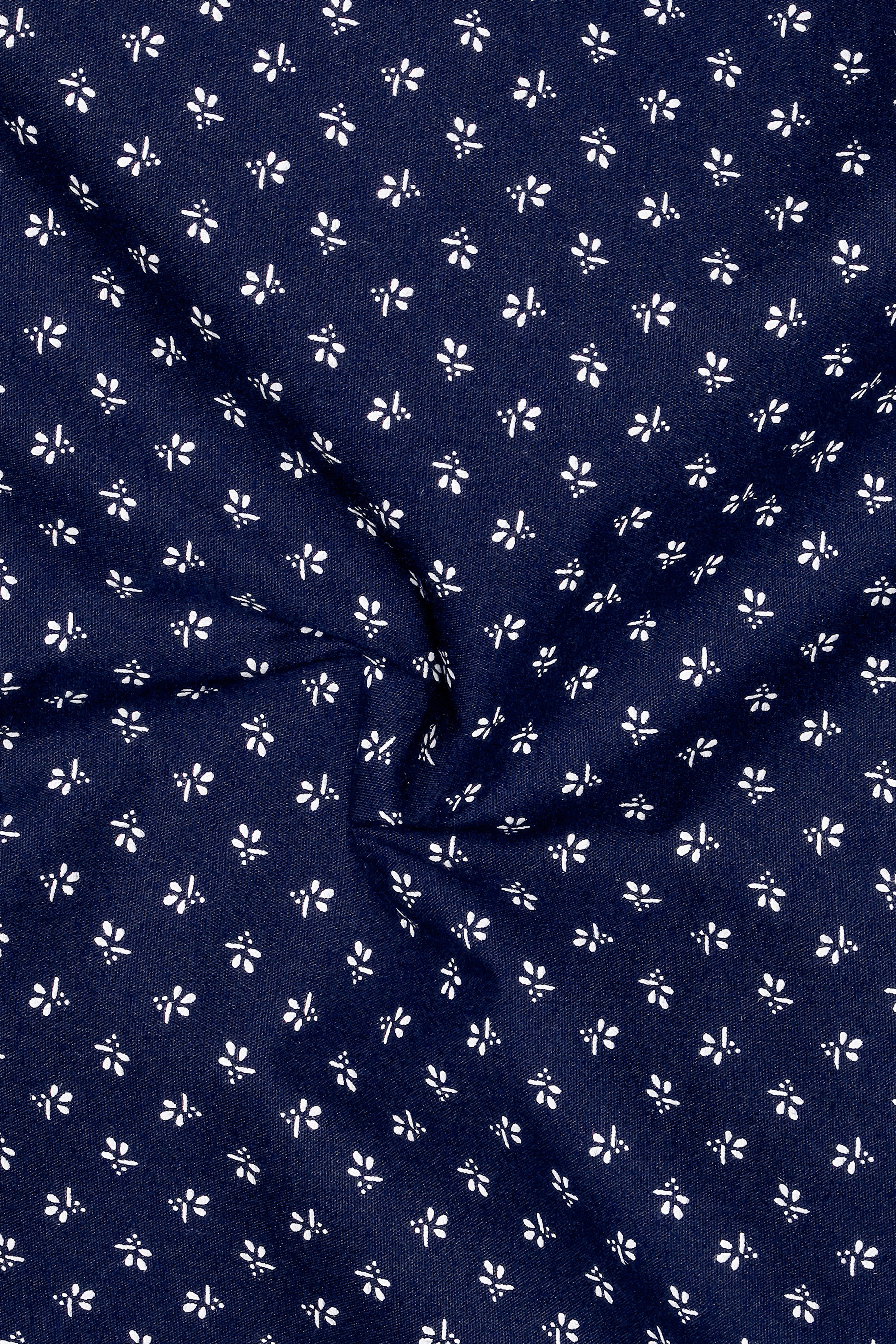 7swords-Haiti Blue Printed Premium Cotton Casual Shirt