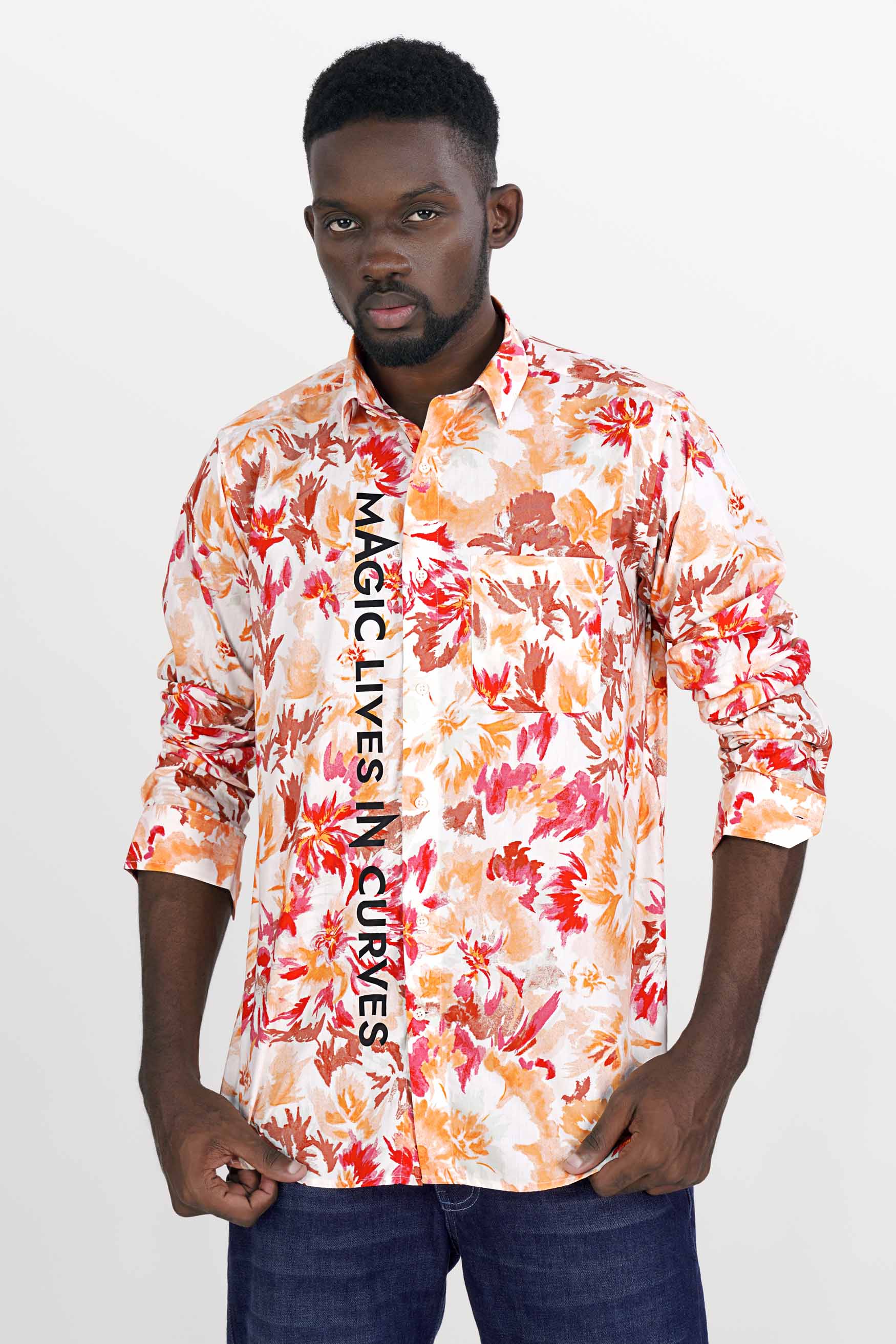 Bright White with Persimmon Red and Tangerine Brown Funky Printed Premium Cotton Designer Shirt 8073-RPRT70-38, 8073-RPRT70-H-38, 8073-RPRT70-39, 8073-RPRT70-H-39, 8073-RPRT70-40, 8073-RPRT70-H-40, 8073-RPRT70-42, 8073-RPRT70-H-42, 8073-RPRT70-44, 8073-RPRT70-H-44, 8073-RPRT70-46, 8073-RPRT70-H-46, 8073-RPRT70-48, 8073-RPRT70-H-48, 8073-RPRT70-50, 8073-RPRT70-H-50, 8073-RPRT70-52, 8073-RPRT70-H-52