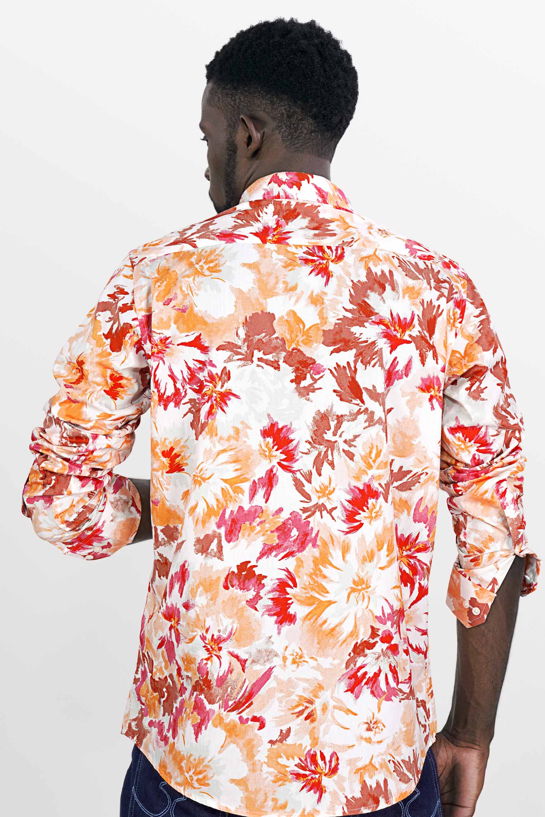 Bright White with Persimmon Red and Tangerine Brown Funky Printed Premium Cotton Designer Shirt 8073-RPRT70-38, 8073-RPRT70-H-38, 8073-RPRT70-39, 8073-RPRT70-H-39, 8073-RPRT70-40, 8073-RPRT70-H-40, 8073-RPRT70-42, 8073-RPRT70-H-42, 8073-RPRT70-44, 8073-RPRT70-H-44, 8073-RPRT70-46, 8073-RPRT70-H-46, 8073-RPRT70-48, 8073-RPRT70-H-48, 8073-RPRT70-50, 8073-RPRT70-H-50, 8073-RPRT70-52, 8073-RPRT70-H-52