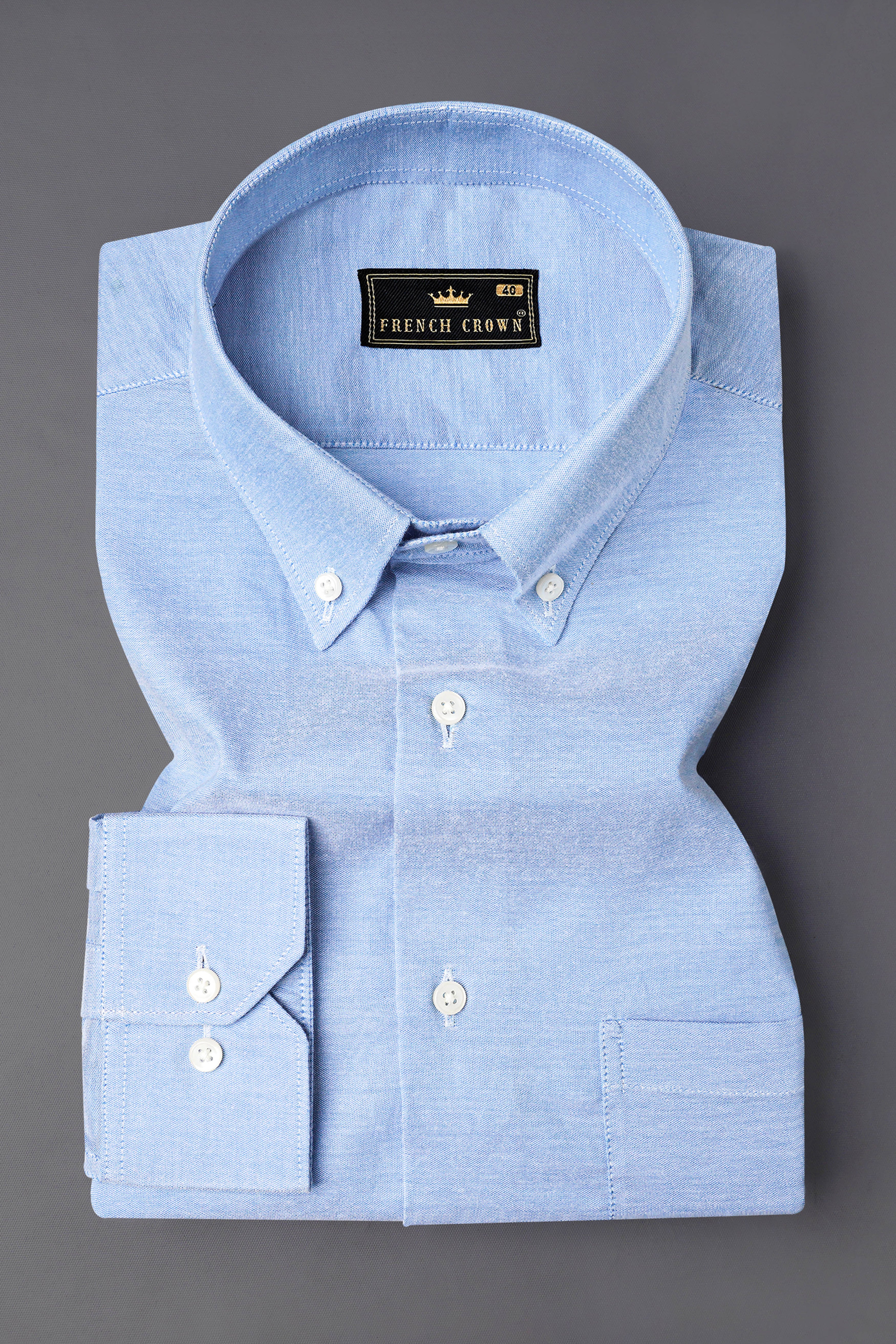 Periwinkle Blue Royal Oxford Shirt