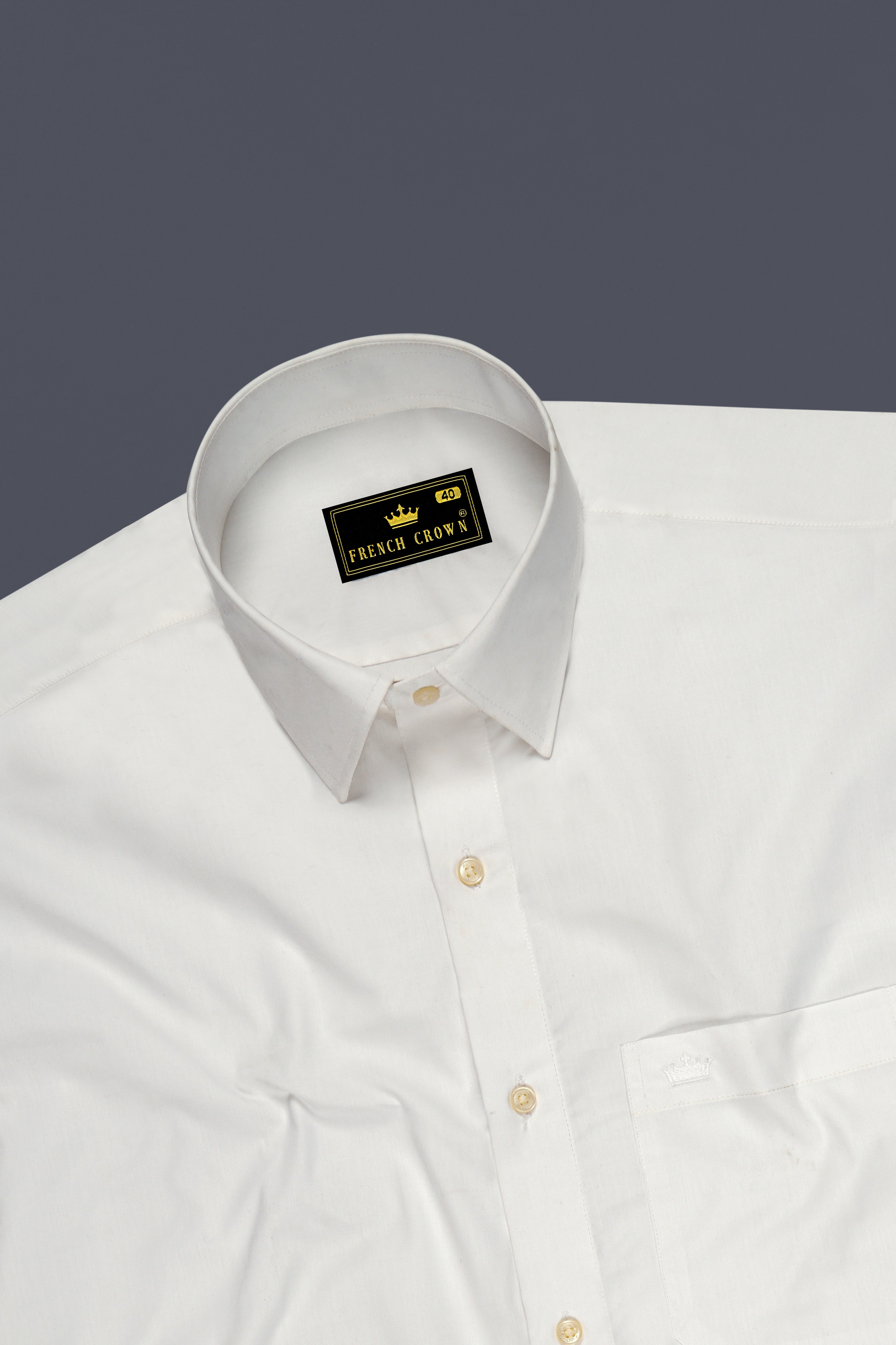 Bright White and Spindle Blue Half Coloured Sleeves Premium Cotton Designer Shirt