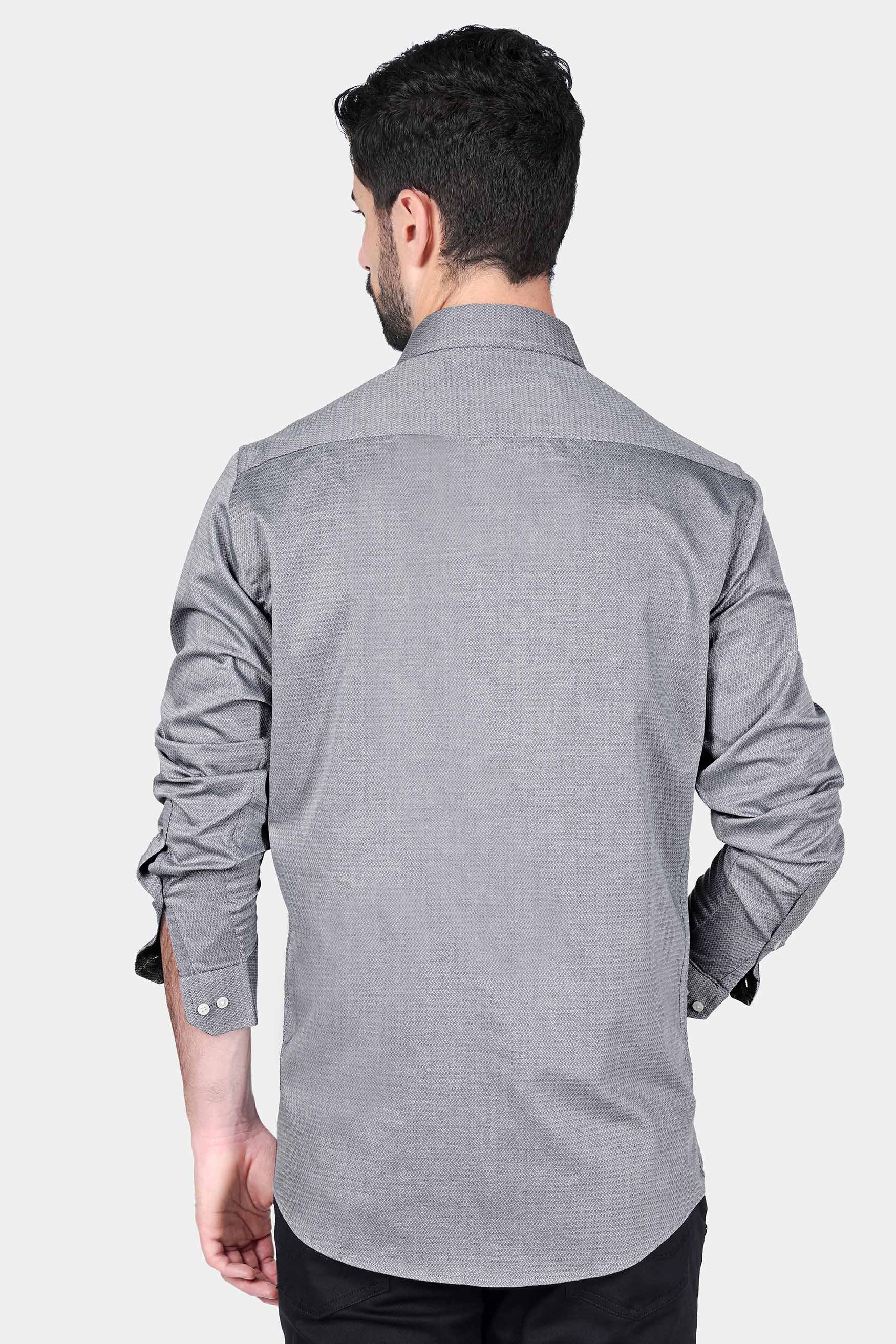 Oslo Gray Bearded Captain Patchwork Dobby Textured Premium Giza Cotton Designer Shirt 8256-CA-E335-38, 8256-CA-E335-H-38, 8256-CA-E335-39, 8256-CA-E335-H-39, 8256-CA-E335-40, 8256-CA-E335-H-40, 8256-CA-E335-42, 8256-CA-E335-H-42, 8256-CA-E335-44, 8256-CA-E335-H-44, 8256-CA-E335-46, 8256-CA-E335-H-46, 8256-CA-E335-48, 8256-CA-E335-H-48, 8256-CA-E335-50, 8256-CA-E335-H-50, 8256-CA-E335-52, 8256-CA-E335-H-52