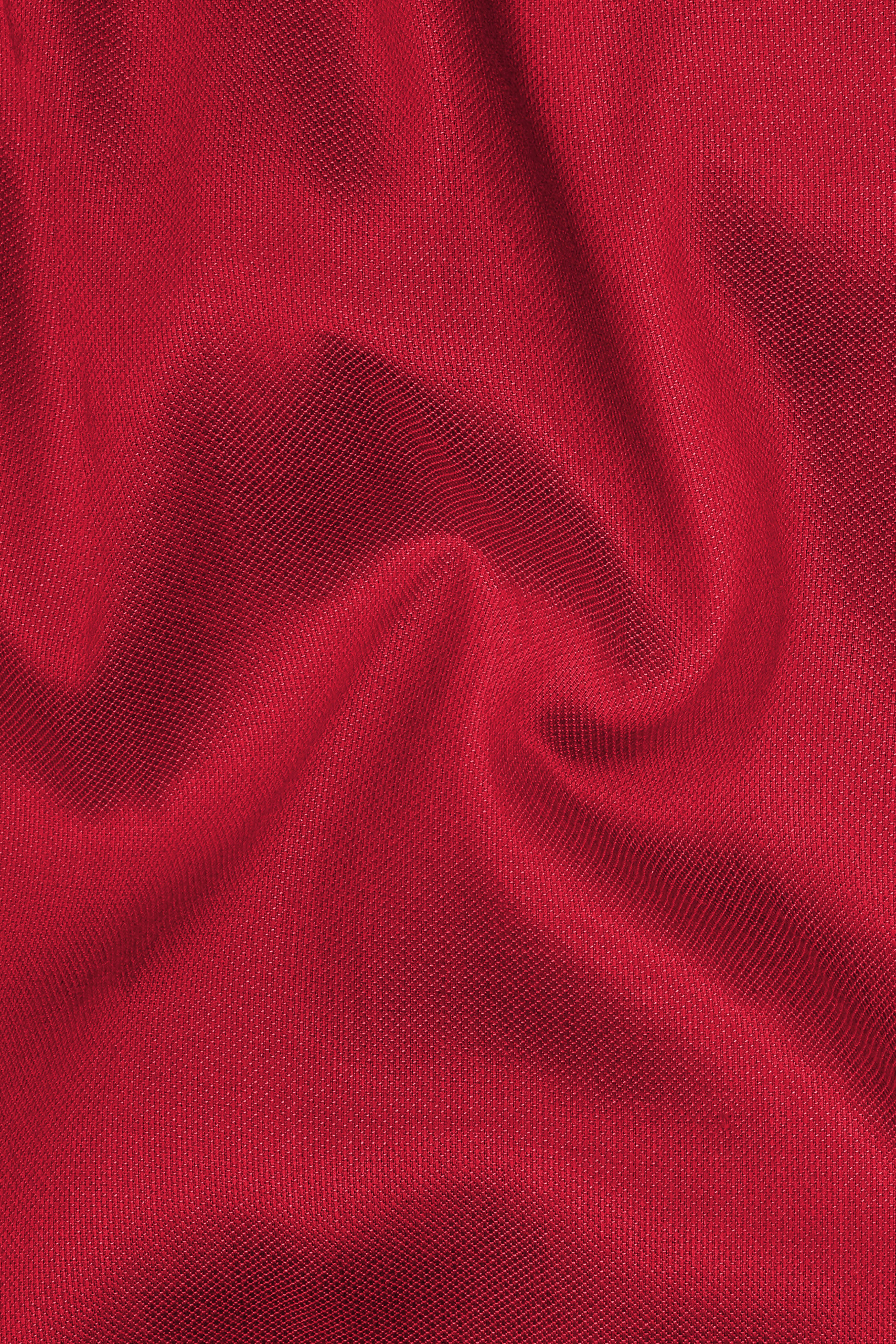 Shiraz Red Hand Painted Dobby Premium Giza Cotton Designer Shirt