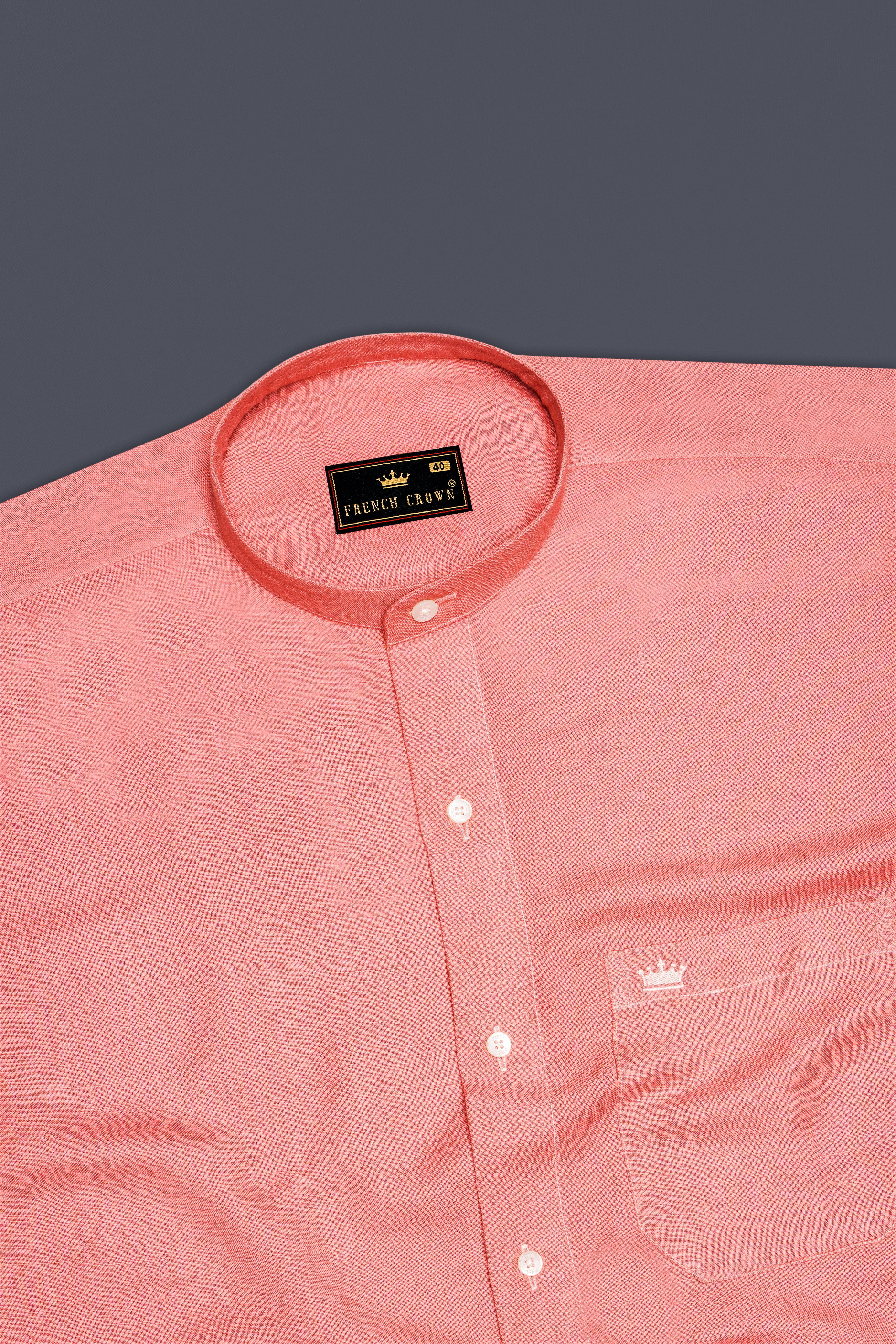 Shilo Pink Luxurious Linen Shirt