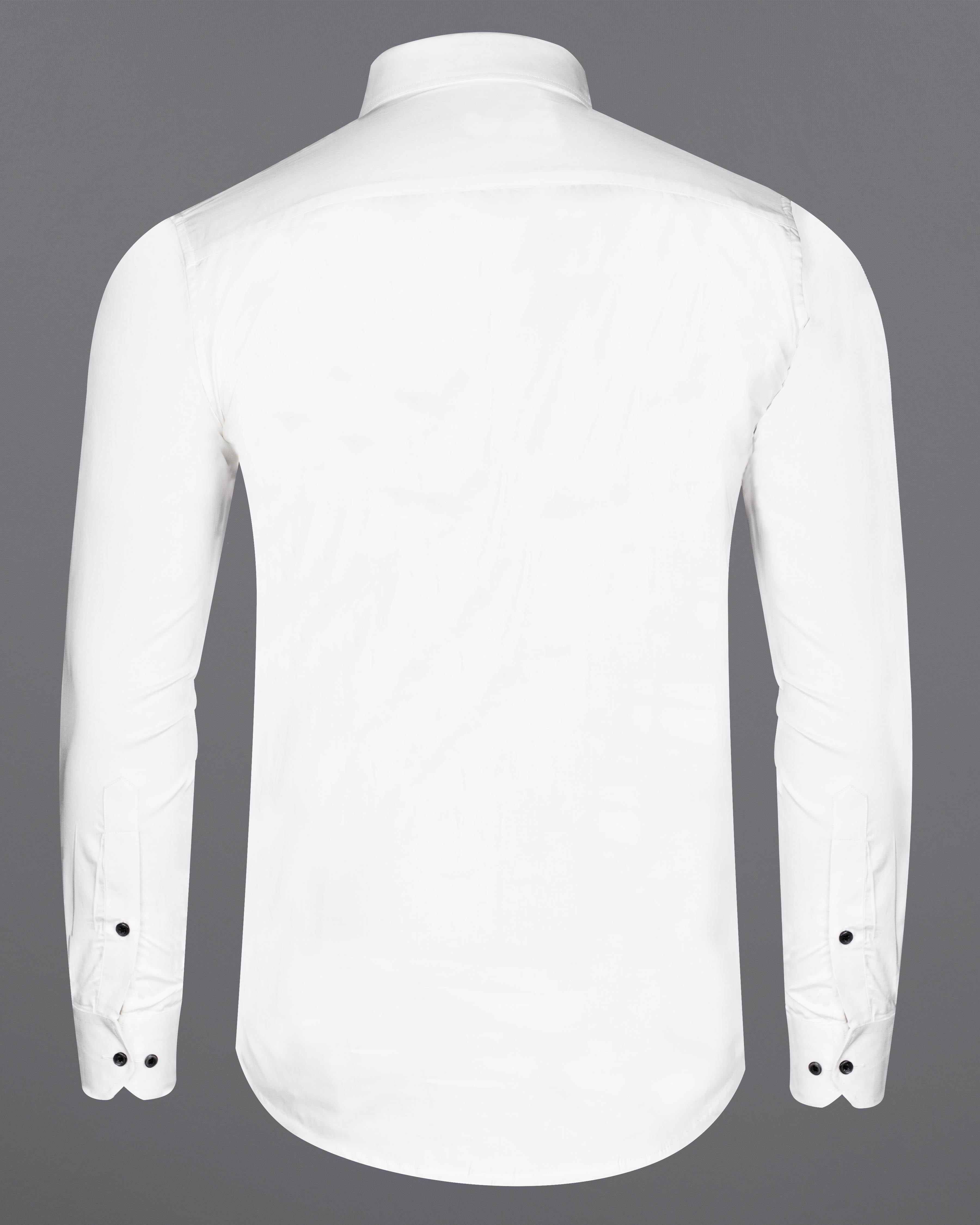 Bright White with Wine Berry Printed Super Soft Premium Cotton Designer Shirt