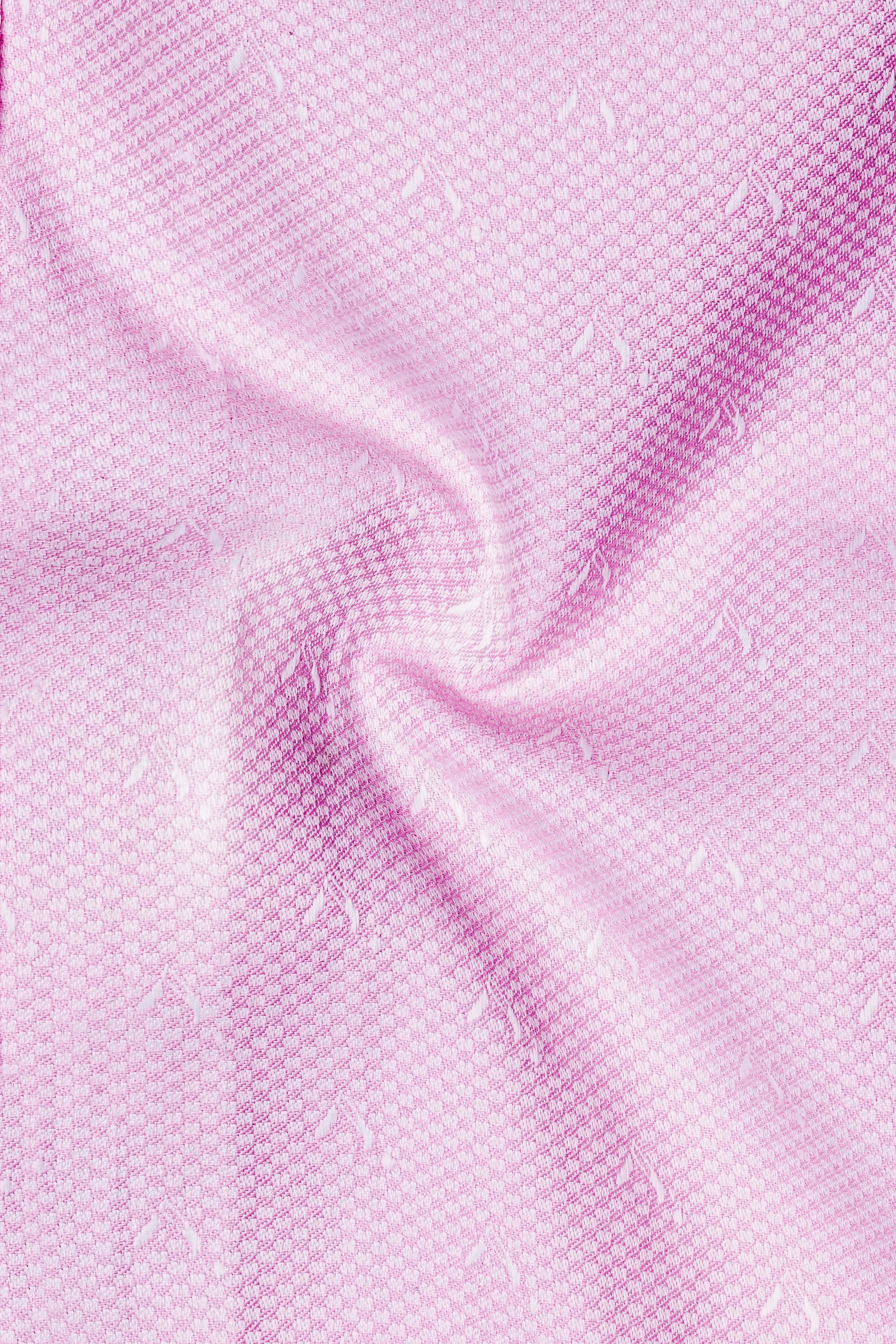 Carousel Pink Snake Dobby Textured Premium Giza Cotton Tuxedo Shirt