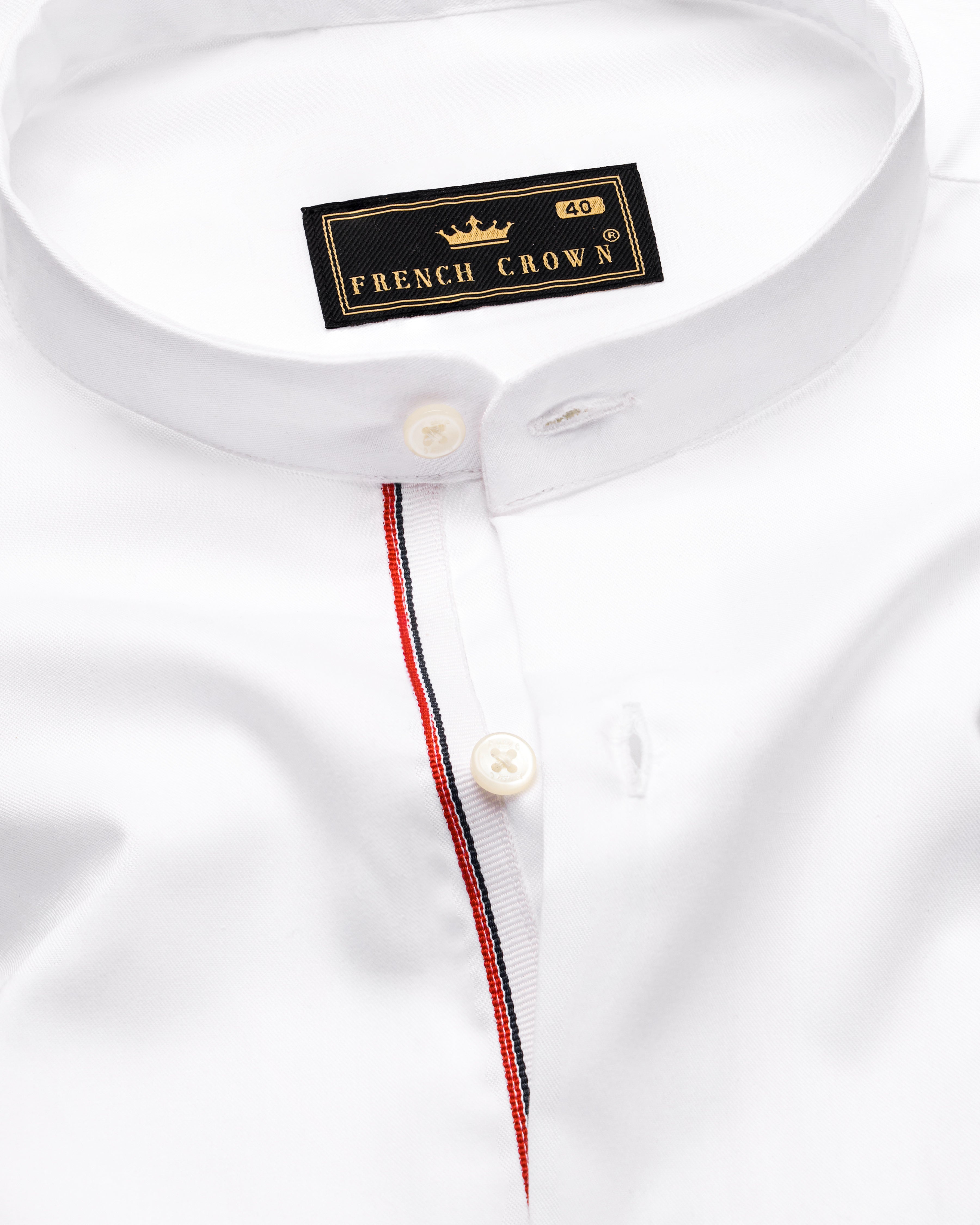 Bright White Casual Plain-Solid Premium Cotton Shirt For Men