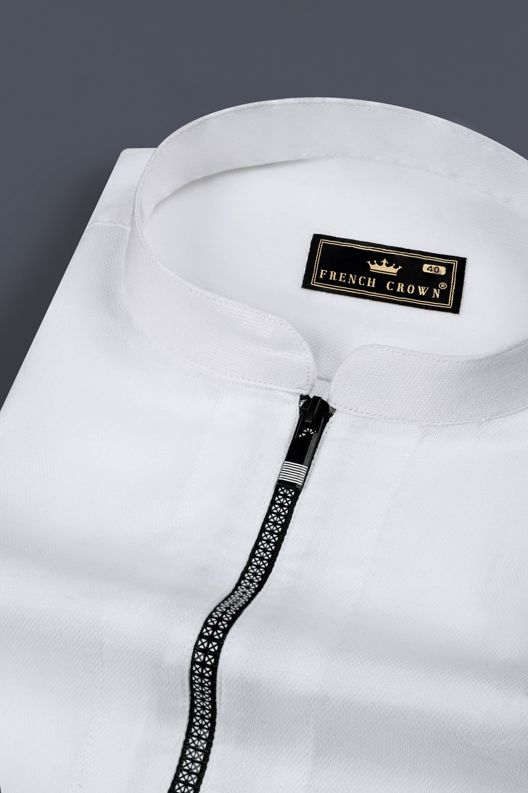 Bright White Casual Plain-Solid Premium Cotton Shirt For Men