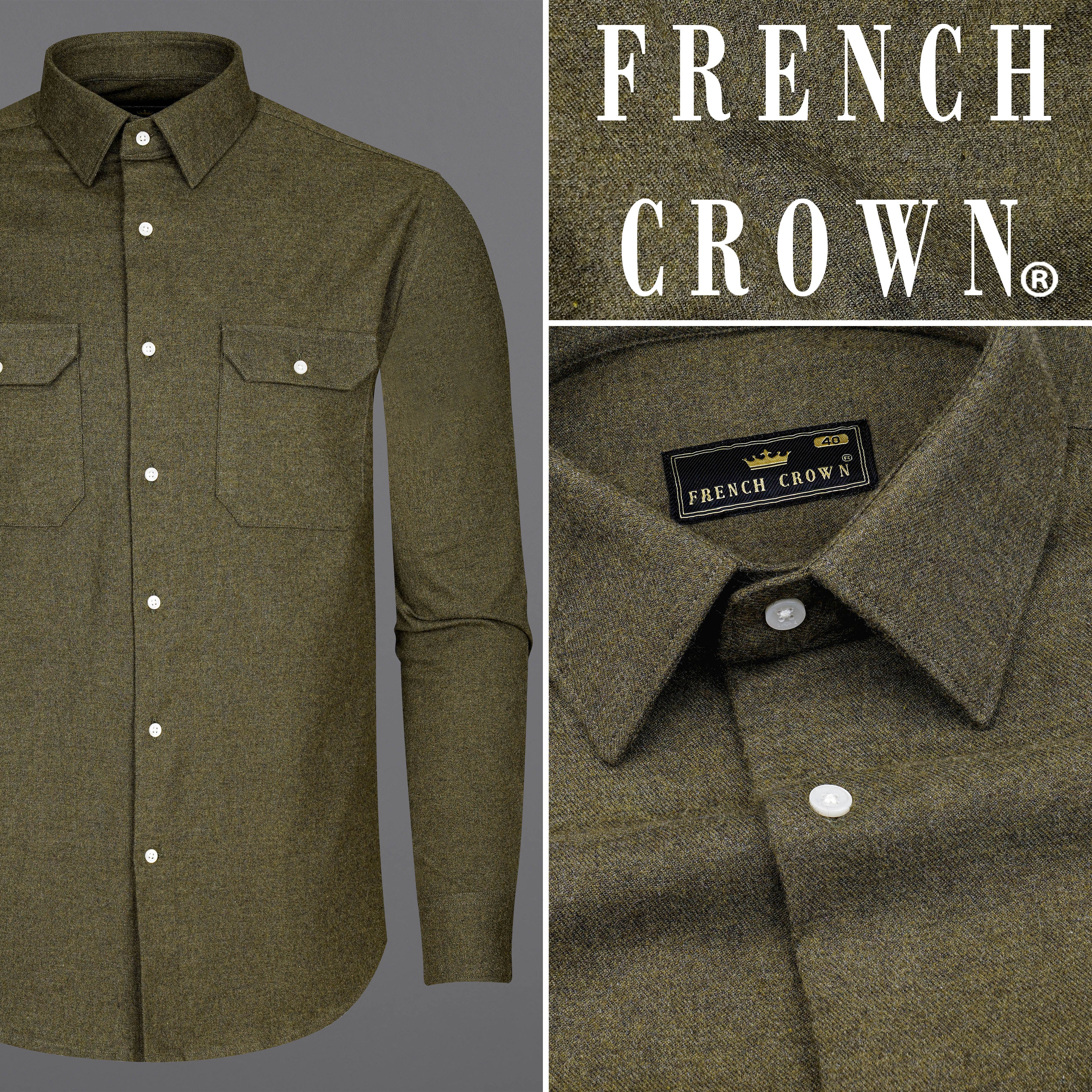 Millbrook Green Flannel Overshirt/Shacket