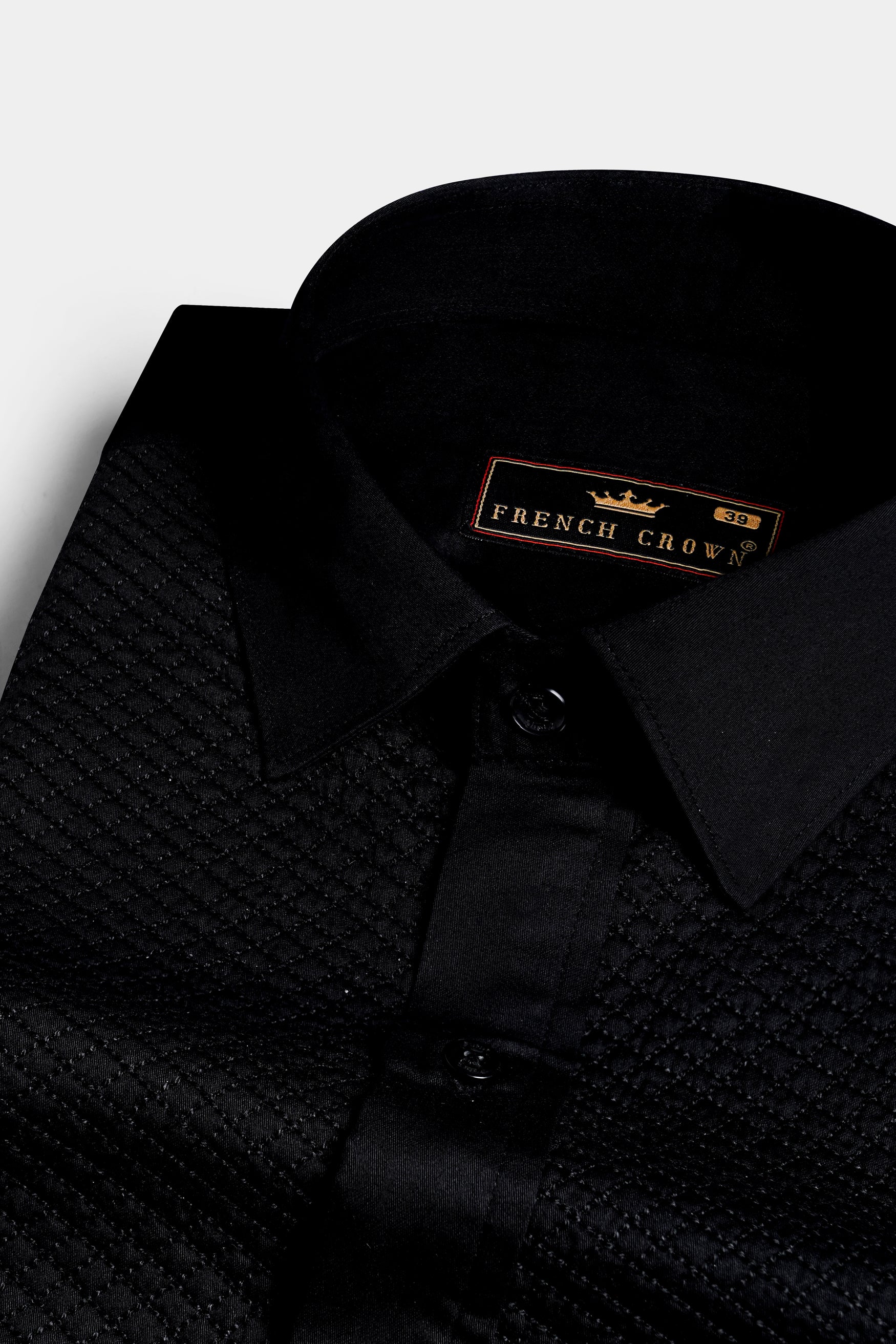 Jade Black Super Soft Premium Cotton Embroidered Designer Shirt