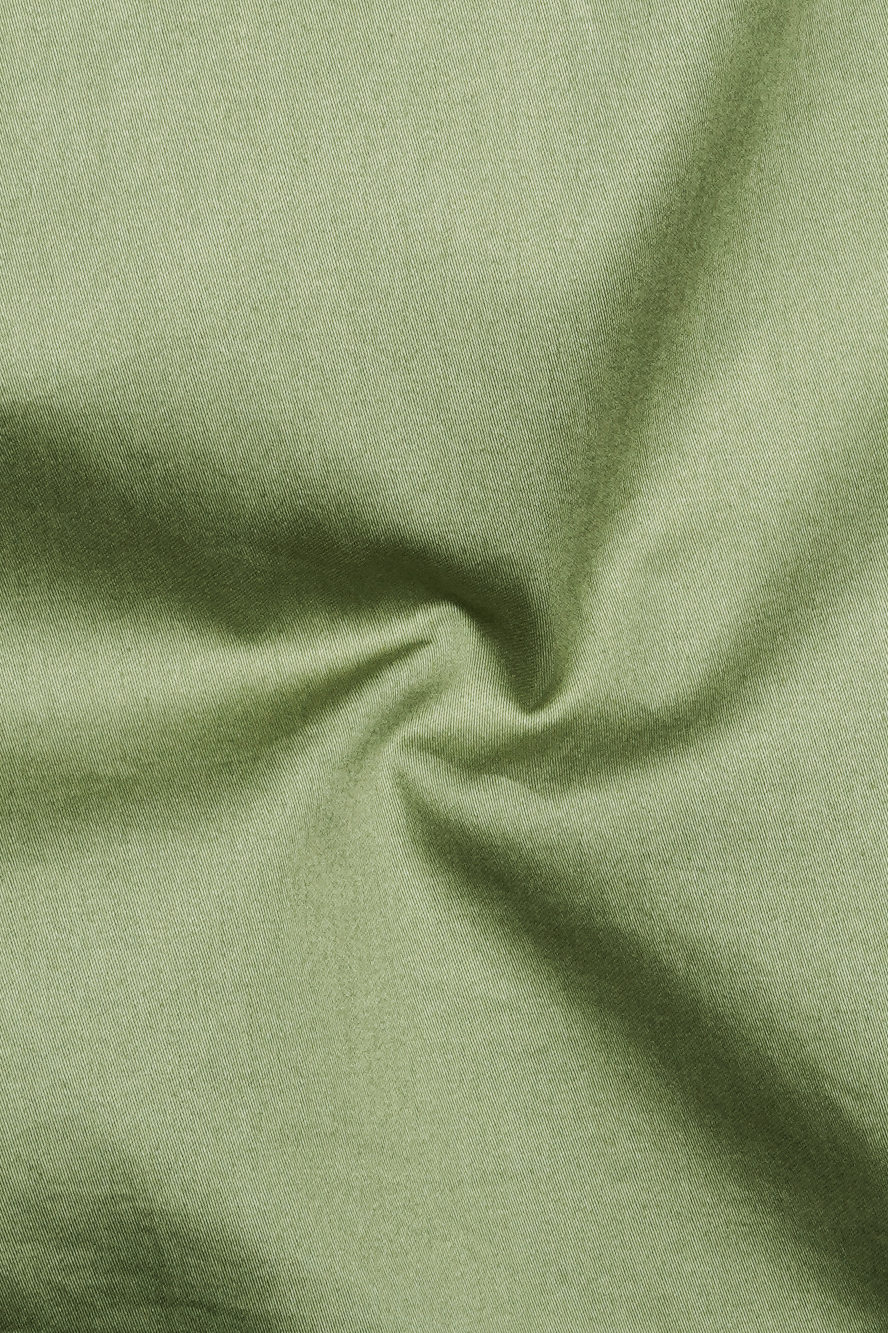Eagle Green Subtle Sheen Snake Pleated Super Soft Premium Cotton Tuxedo Shirt