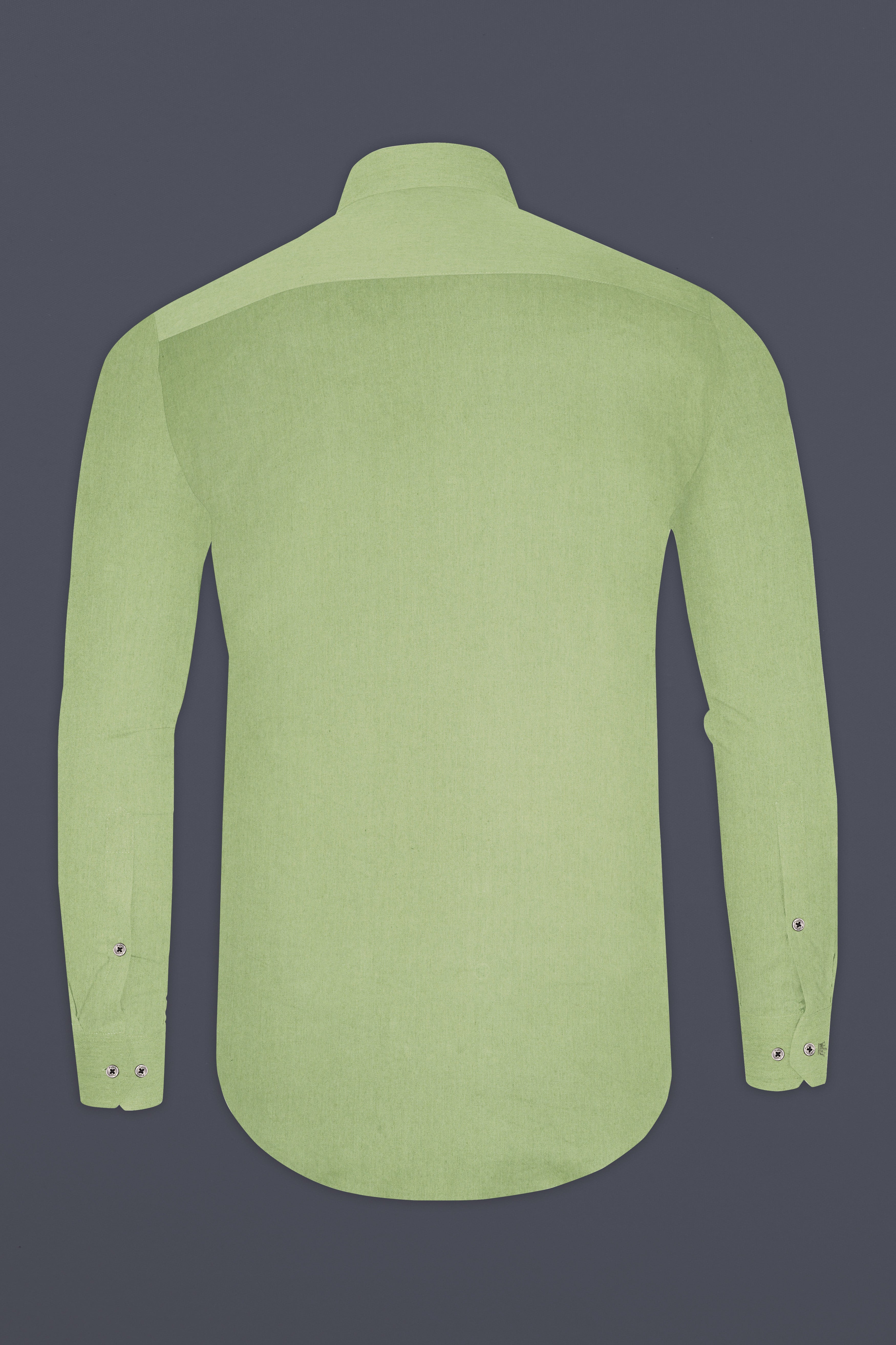 Eagle Green Subtle Sheen Snake Pleated Super Soft Premium Cotton Tuxedo Shirt