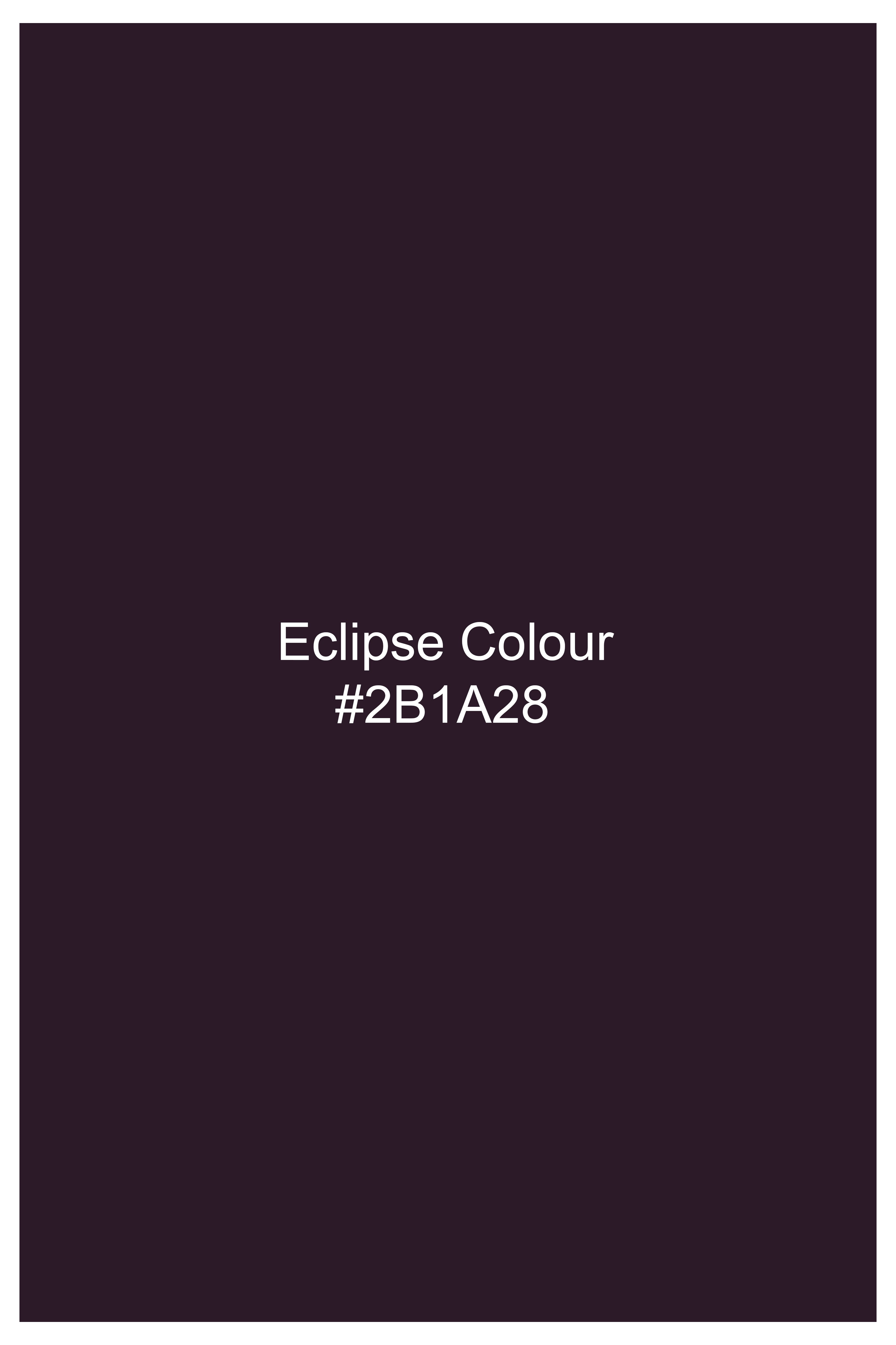 Eclipse Maroon French Crown Printed Subtle Sheen Super Soft Premium Cotton Designer Shirt