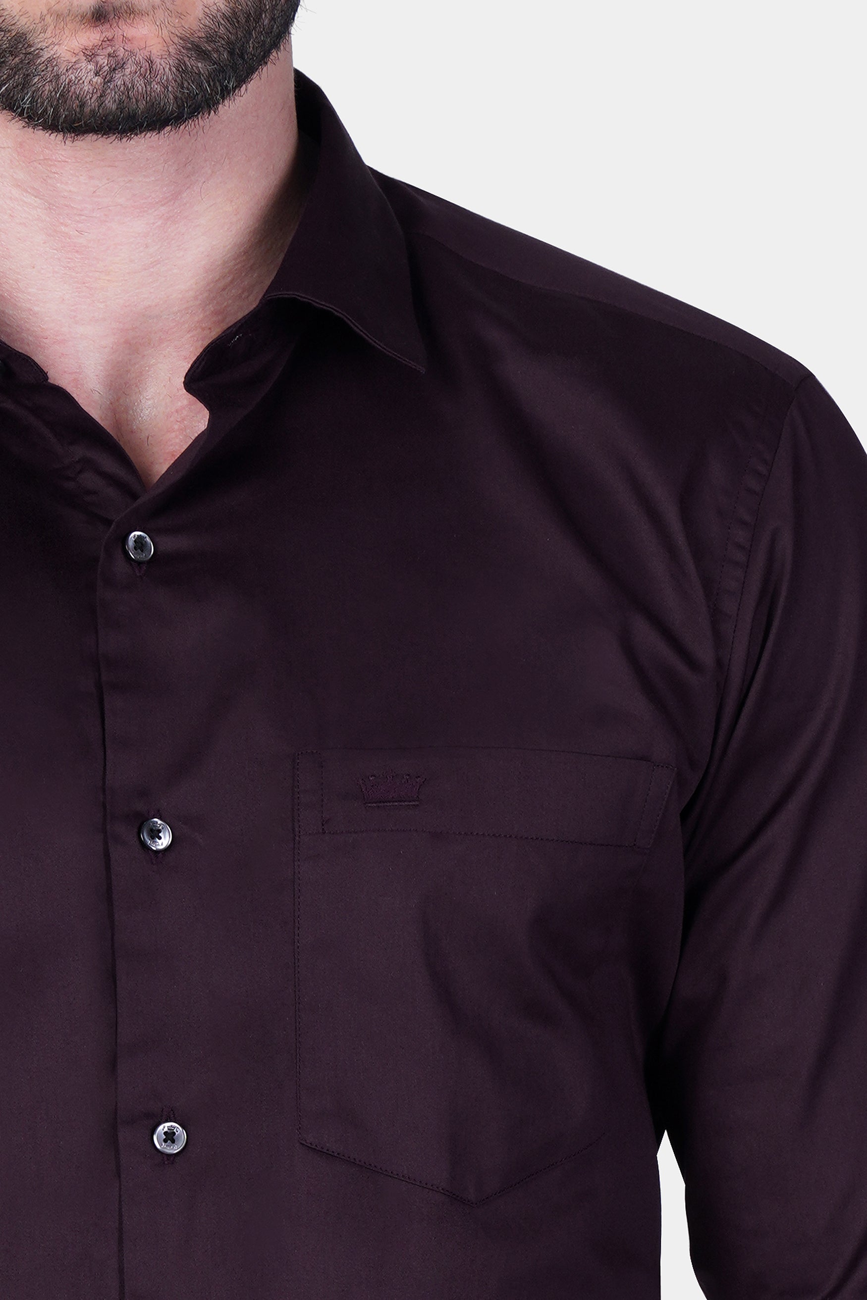 Tolopea Purple Subtle Sheen Super Soft Premium Cotton Shirt