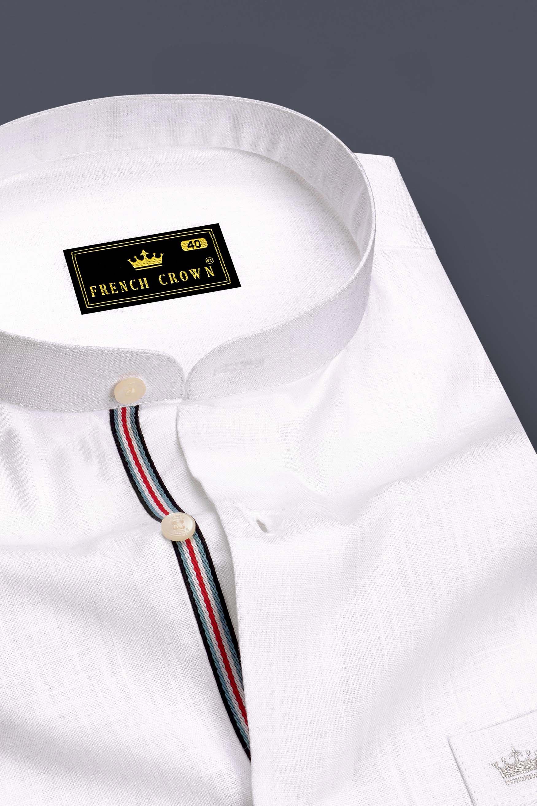 Snow White Luxurious Linen Shirt.