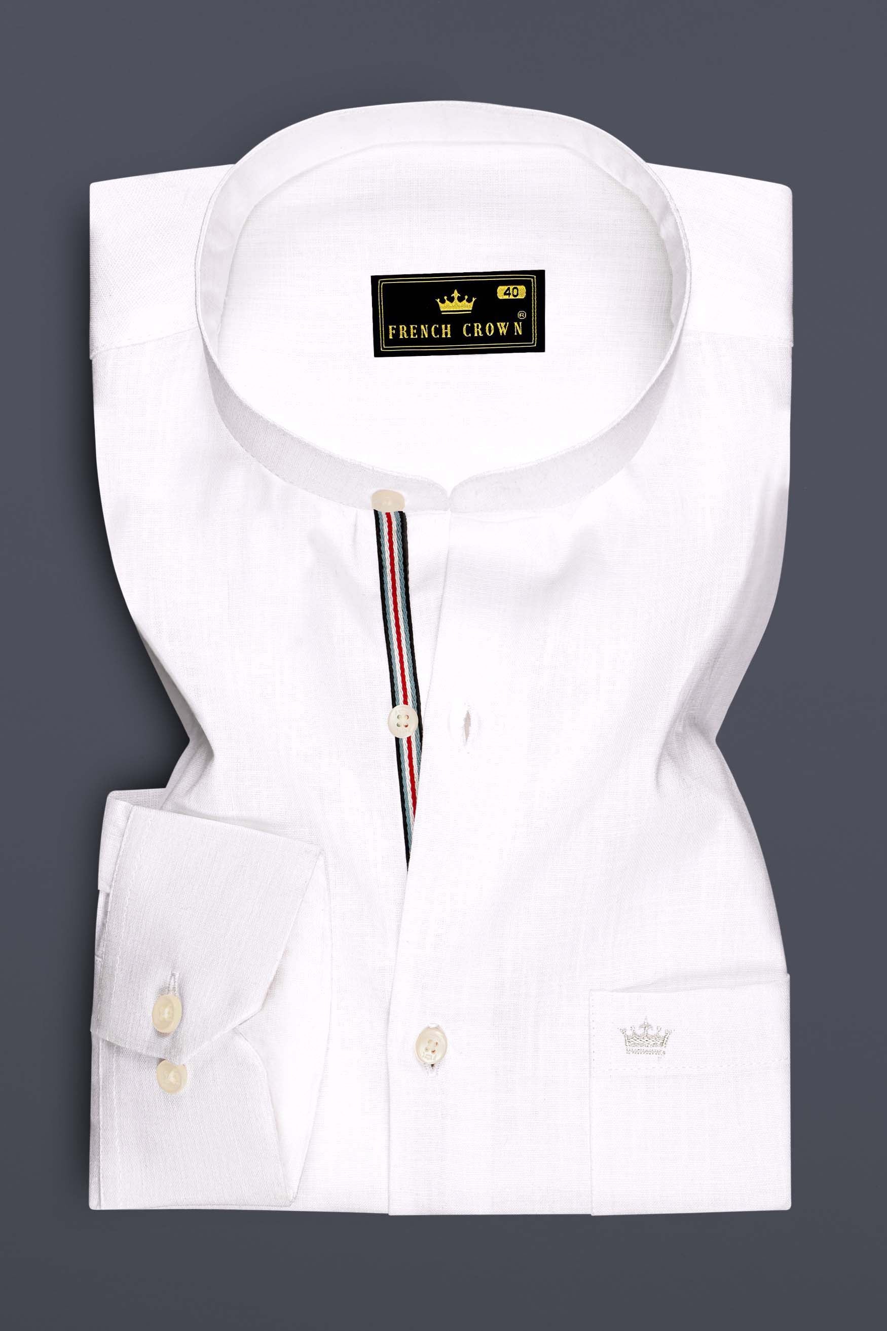 Snow White Luxurious Linen Shirt.