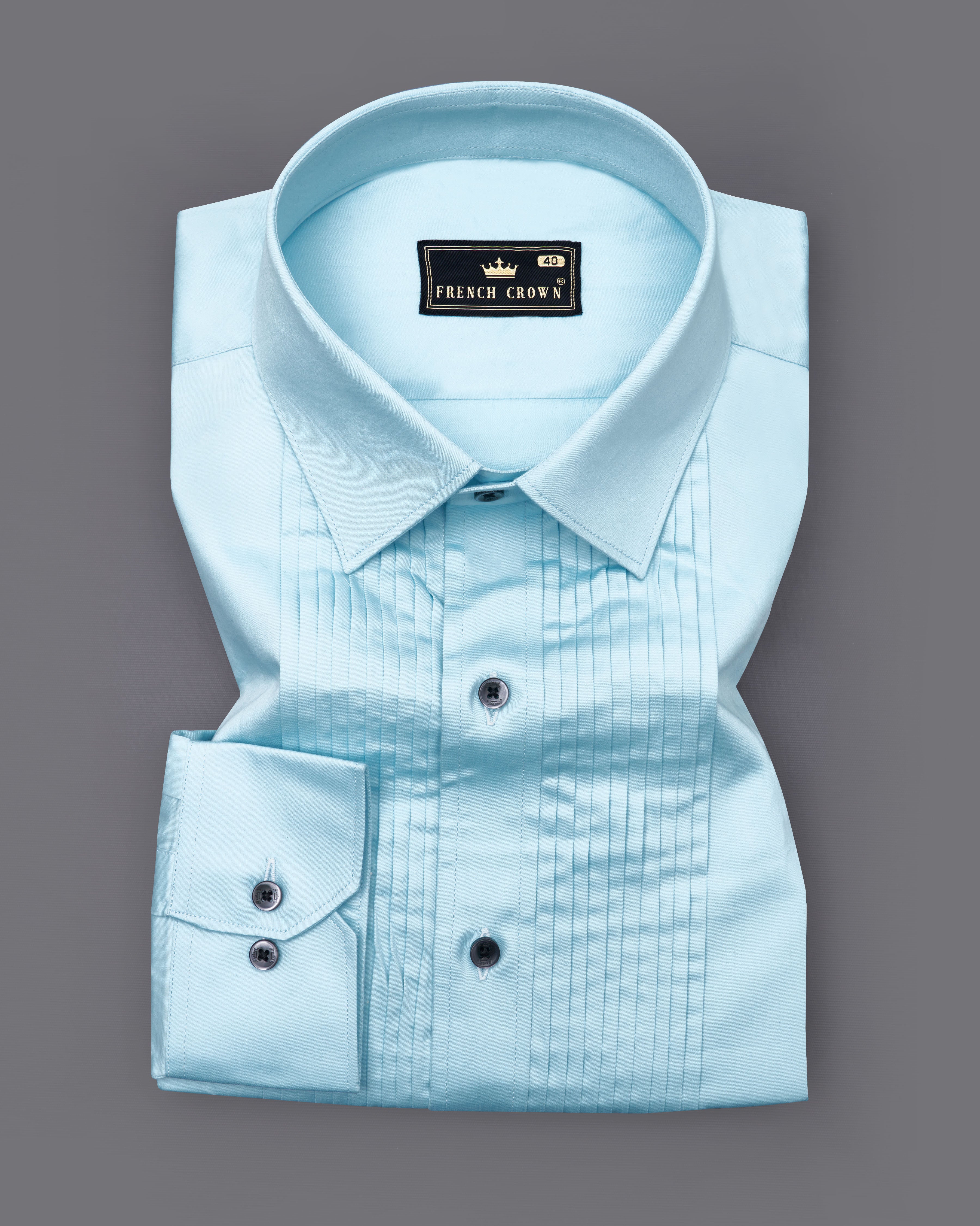 Turquoise Sky Blue Snake Pleated Super Soft Premium Cotton Tuxedo Shirt  8836-BLK-TXD-38,8836-BLK-TXD-H-38,8836-BLK-TXD-39,8836-BLK-TXD-H-39,8836-BLK-TXD-40,8836-BLK-TXD-H-40,8836-BLK-TXD-42,8836-BLK-TXD-H-42,8836-BLK-TXD-44,8836-BLK-TXD-H-44,8836-BLK-TXD-46,8836-BLK-TXD-H-46,8836-BLK-TXD-48,8836-BLK-TXD-H-48,8836-BLK-TXD-50,8836-BLK-TXD-H-50,8836-BLK-TXD-52,8836-BLK-TXD-H-52