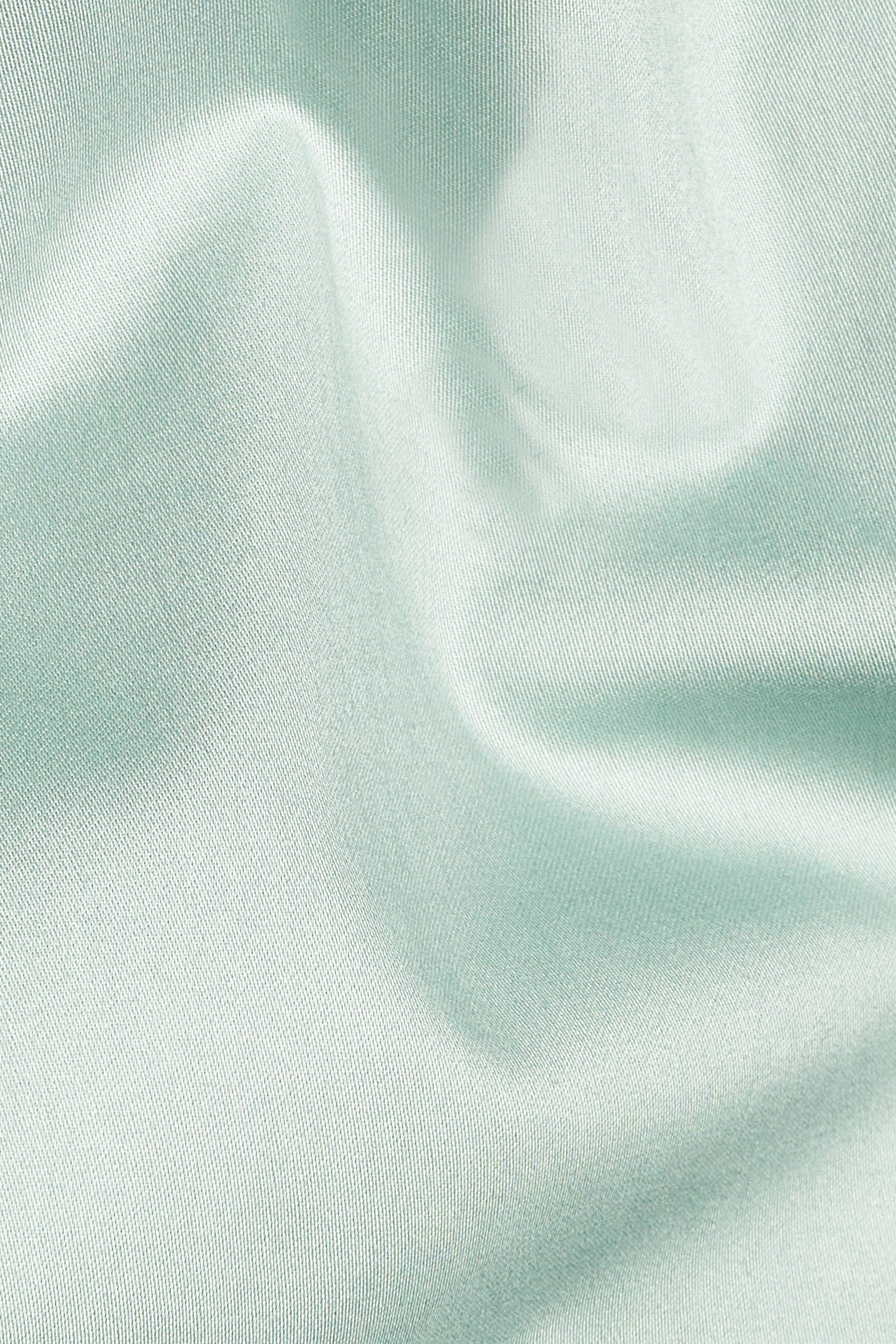 Gainsboro Green Leaves Hand Painted Super Soft Premium Cotton Designer Shirt
