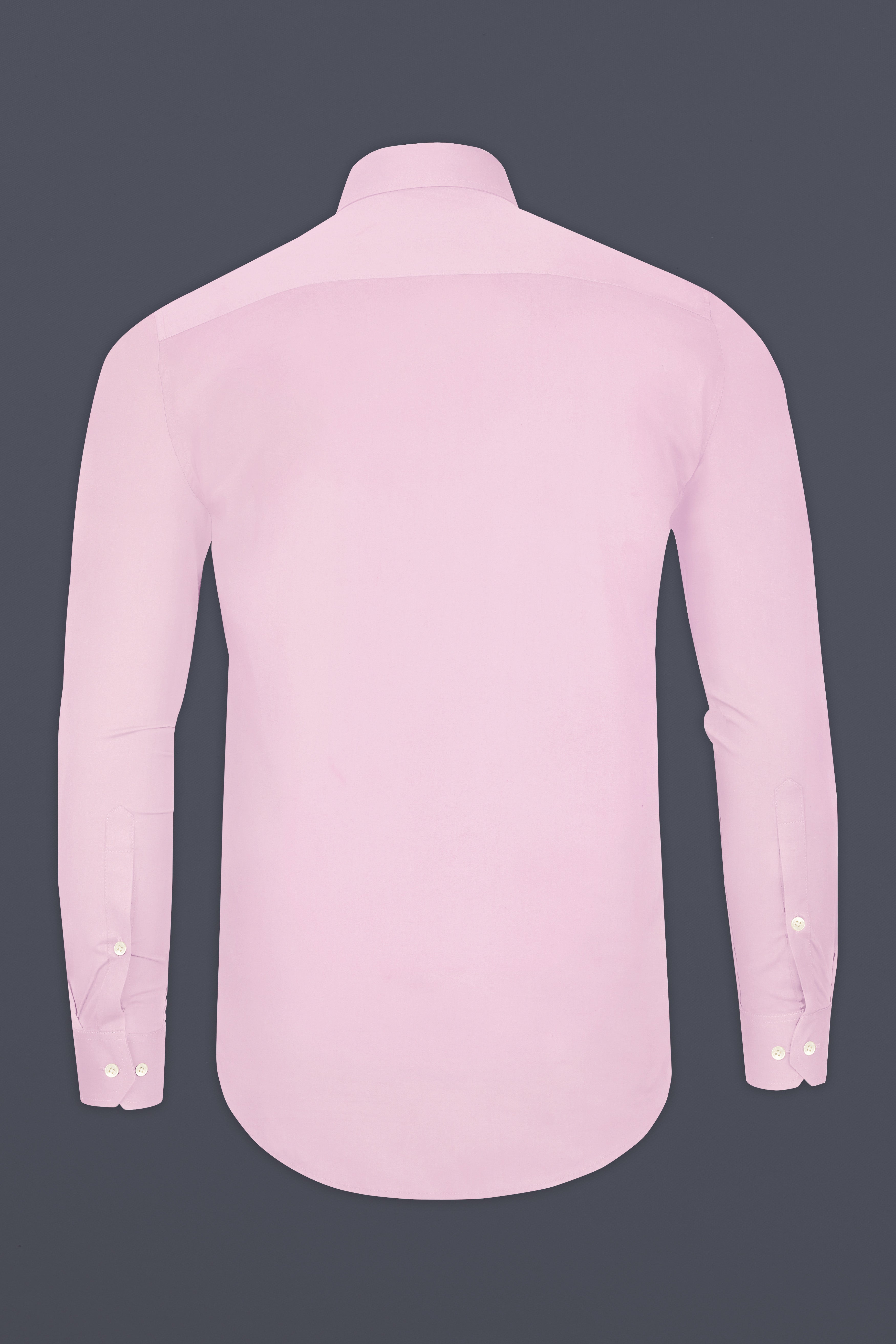Pinocchio Pink Subtle Sheen Snake Pleated Super Soft Premium Cotton Tuxedo Shirt