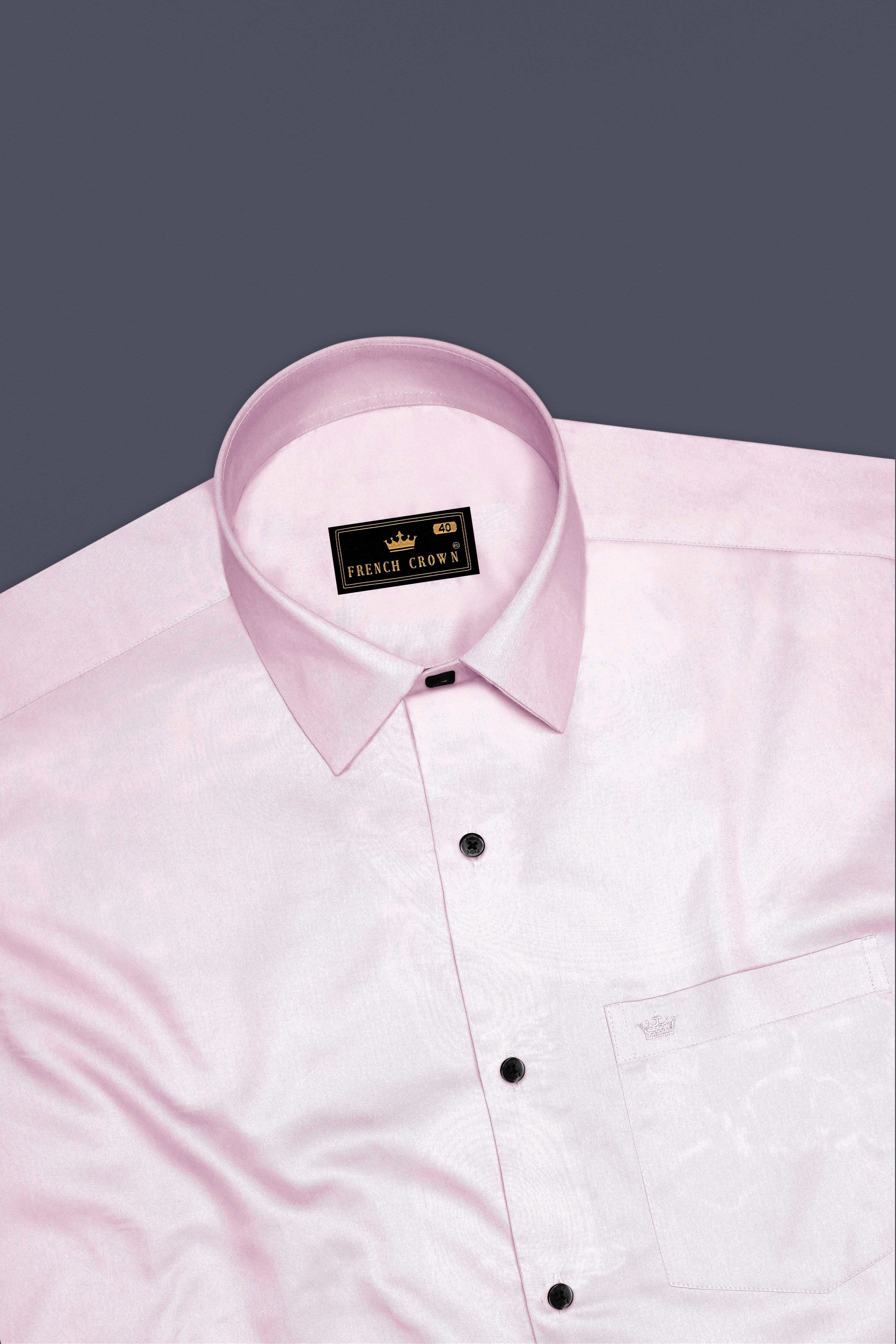 Pinocchio Pink Subtle Sheen Super Soft Premium Cotton Shirt