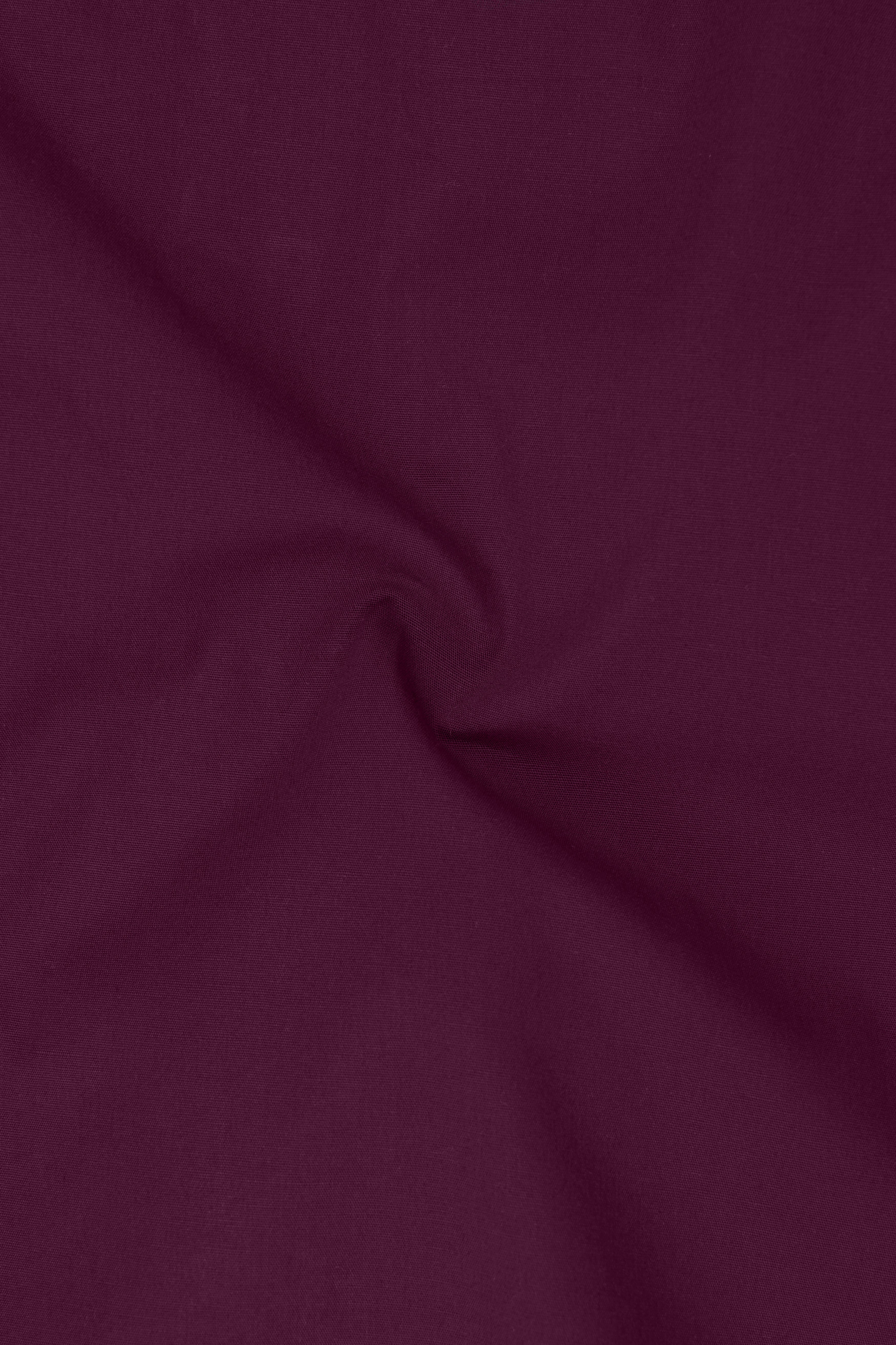 Wine Berry Premium Cotton Shirt