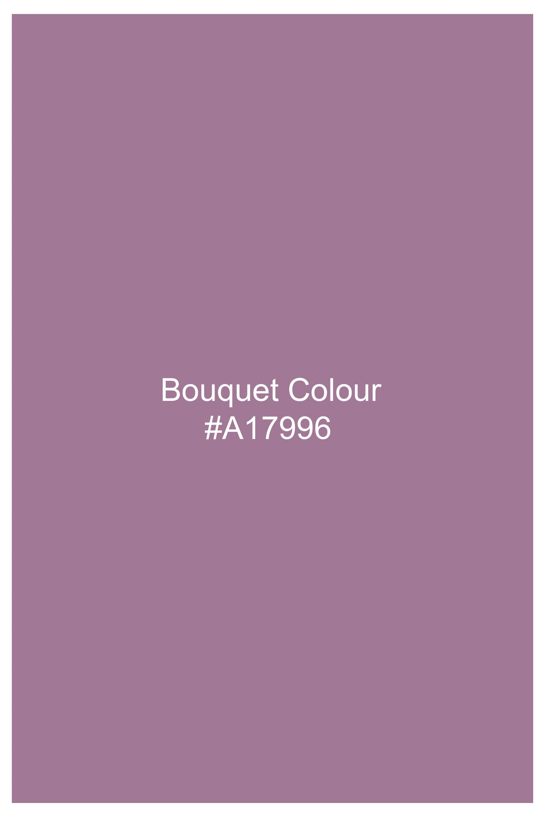 Bouquet Purple Hand Painted Subtle Sheen Super Soft Premium Cotton Designer Shirt