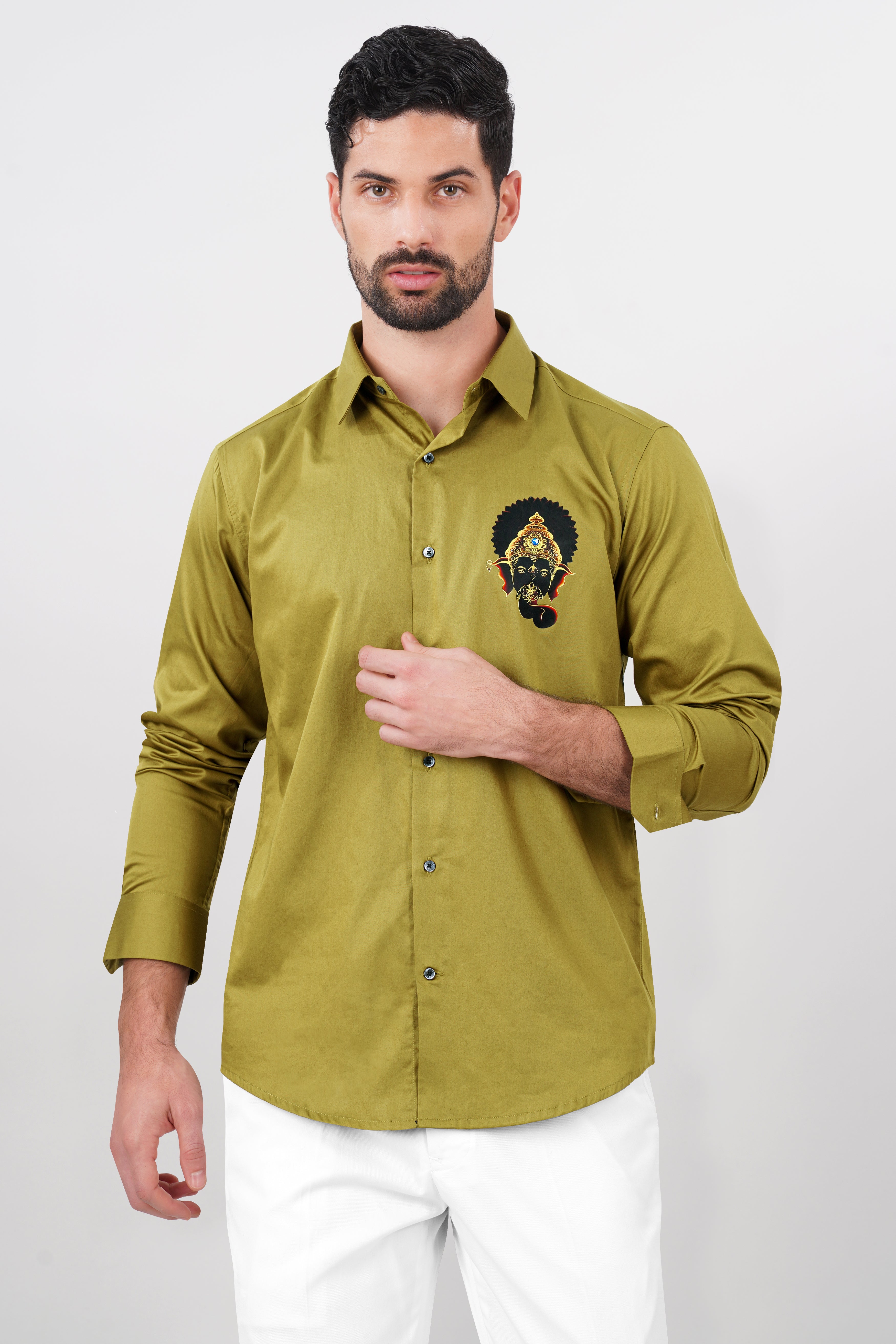 Alpine Brown Lord Ganesha Printed Subtle Sheen Super Soft Premium Cotton Designer Shirt 9212-BLK-RPRT081-38, 9212-BLK-RPRT081-H-38, 9212-BLK-RPRT081-39, 9212-BLK-RPRT081-H-39, 9212-BLK-RPRT081-40, 9212-BLK-RPRT081-H-40, 9212-BLK-RPRT081-42, 9212-BLK-RPRT081-H-42, 9212-BLK-RPRT081-44, 9212-BLK-RPRT081-H-44, 9212-BLK-RPRT081-46, 9212-BLK-RPRT081-H-46, 9212-BLK-RPRT081-48, 9212-BLK-RPRT081-H-48, 9212-BLK-RPRT081-50, 9212-BLK-RPRT081-H-50, 9212-BLK-RPRT081-52, 9212-BLK-RPRT081-H-52