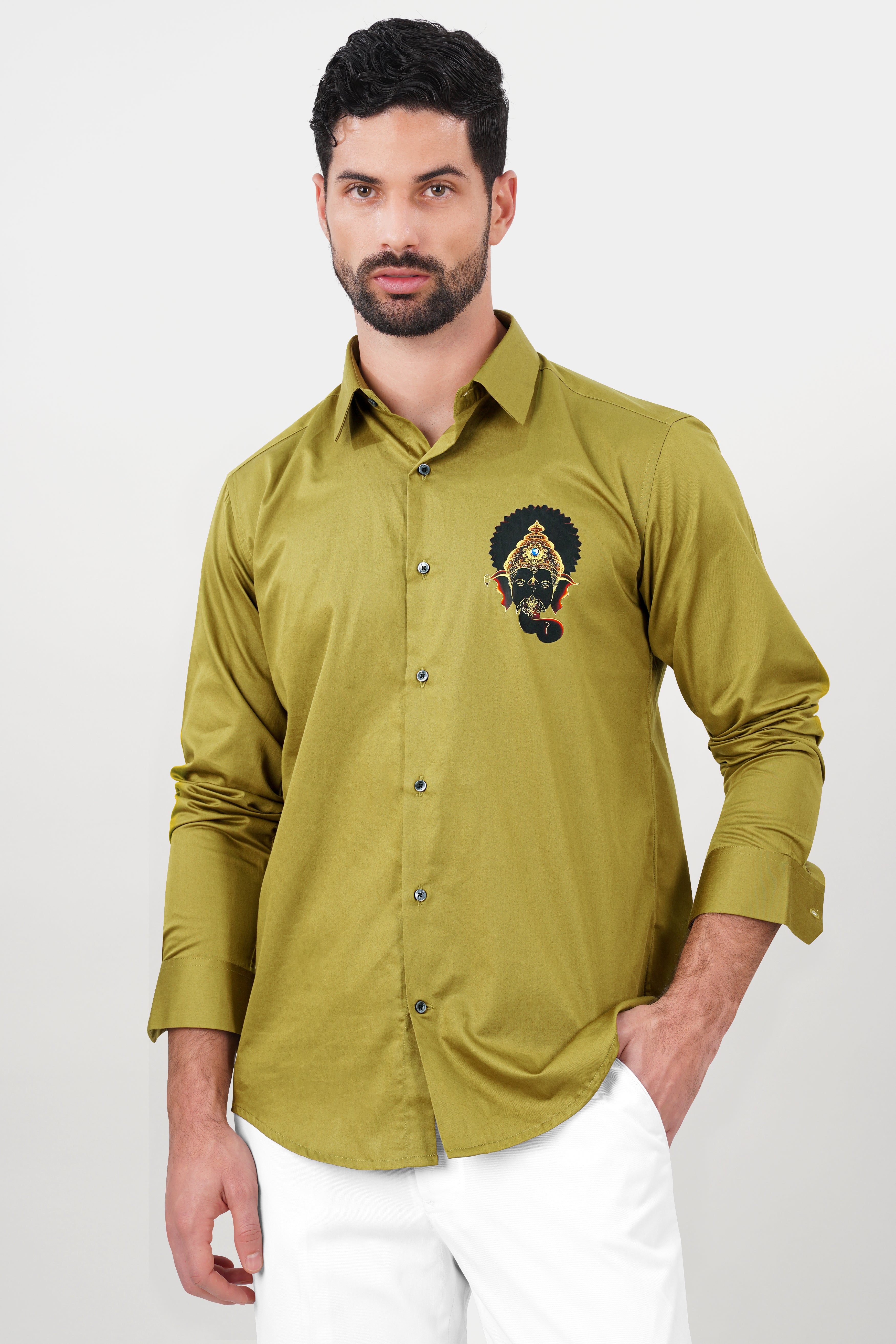 Alpine Brown Lord Ganesha Printed Subtle Sheen Super Soft Premium Cotton Designer Shirt 9212-BLK-RPRT081-38, 9212-BLK-RPRT081-H-38, 9212-BLK-RPRT081-39, 9212-BLK-RPRT081-H-39, 9212-BLK-RPRT081-40, 9212-BLK-RPRT081-H-40, 9212-BLK-RPRT081-42, 9212-BLK-RPRT081-H-42, 9212-BLK-RPRT081-44, 9212-BLK-RPRT081-H-44, 9212-BLK-RPRT081-46, 9212-BLK-RPRT081-H-46, 9212-BLK-RPRT081-48, 9212-BLK-RPRT081-H-48, 9212-BLK-RPRT081-50, 9212-BLK-RPRT081-H-50, 9212-BLK-RPRT081-52, 9212-BLK-RPRT081-H-52