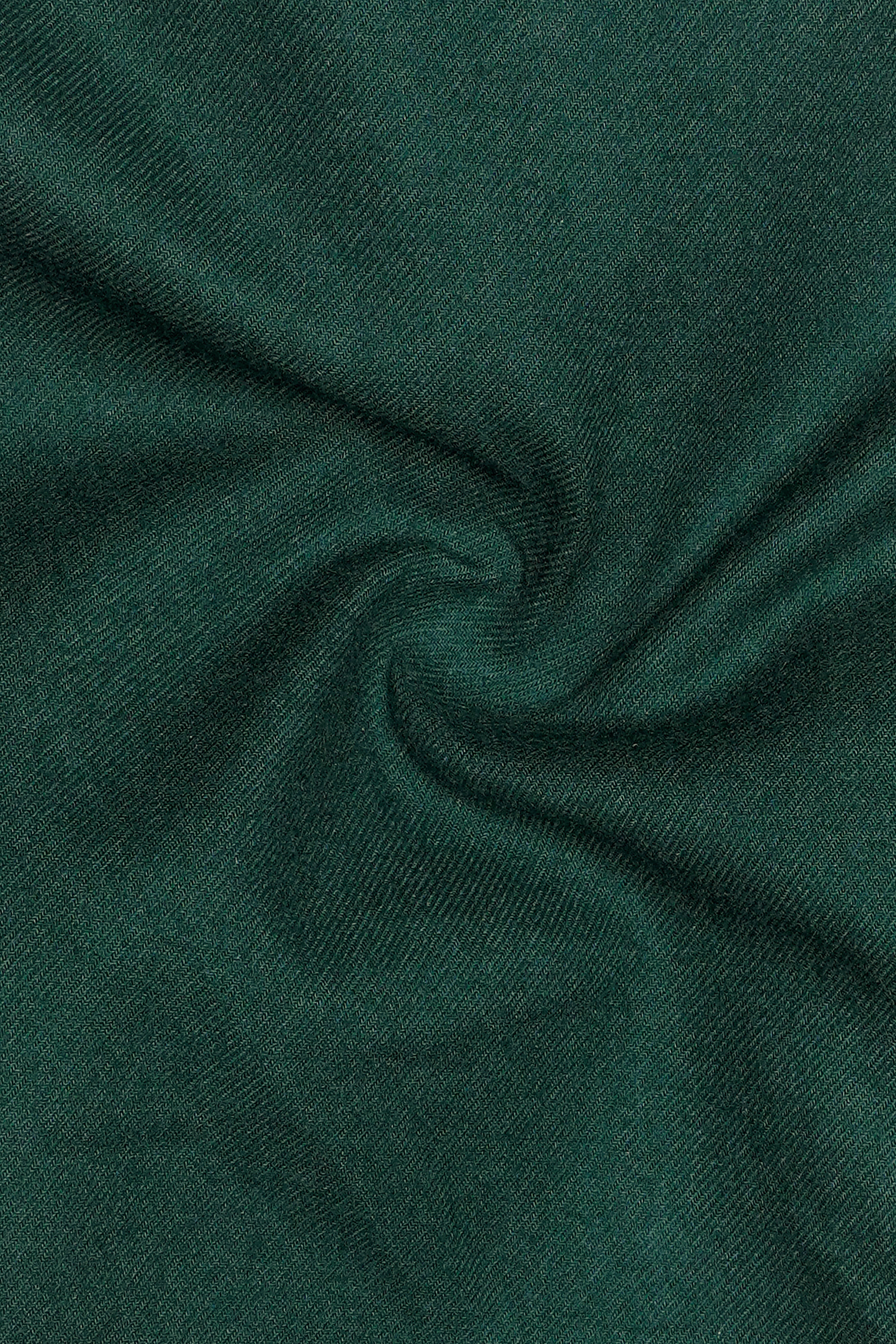 Zucchini Dark Green Twill Premium Cotton Designer Overshirt/Shacket