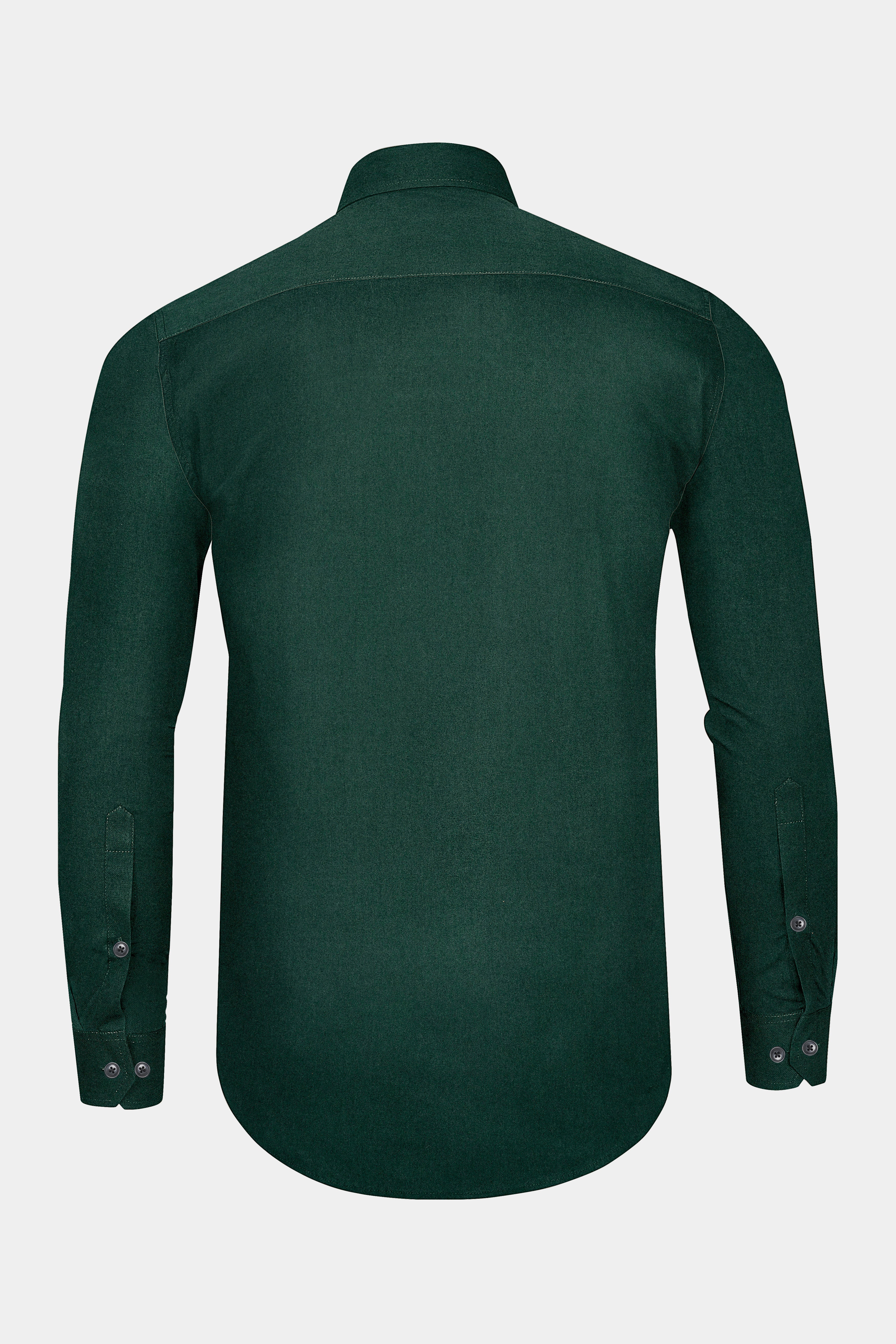 Zucchini Dark Green Casual Textured Premium Cotton Shackets