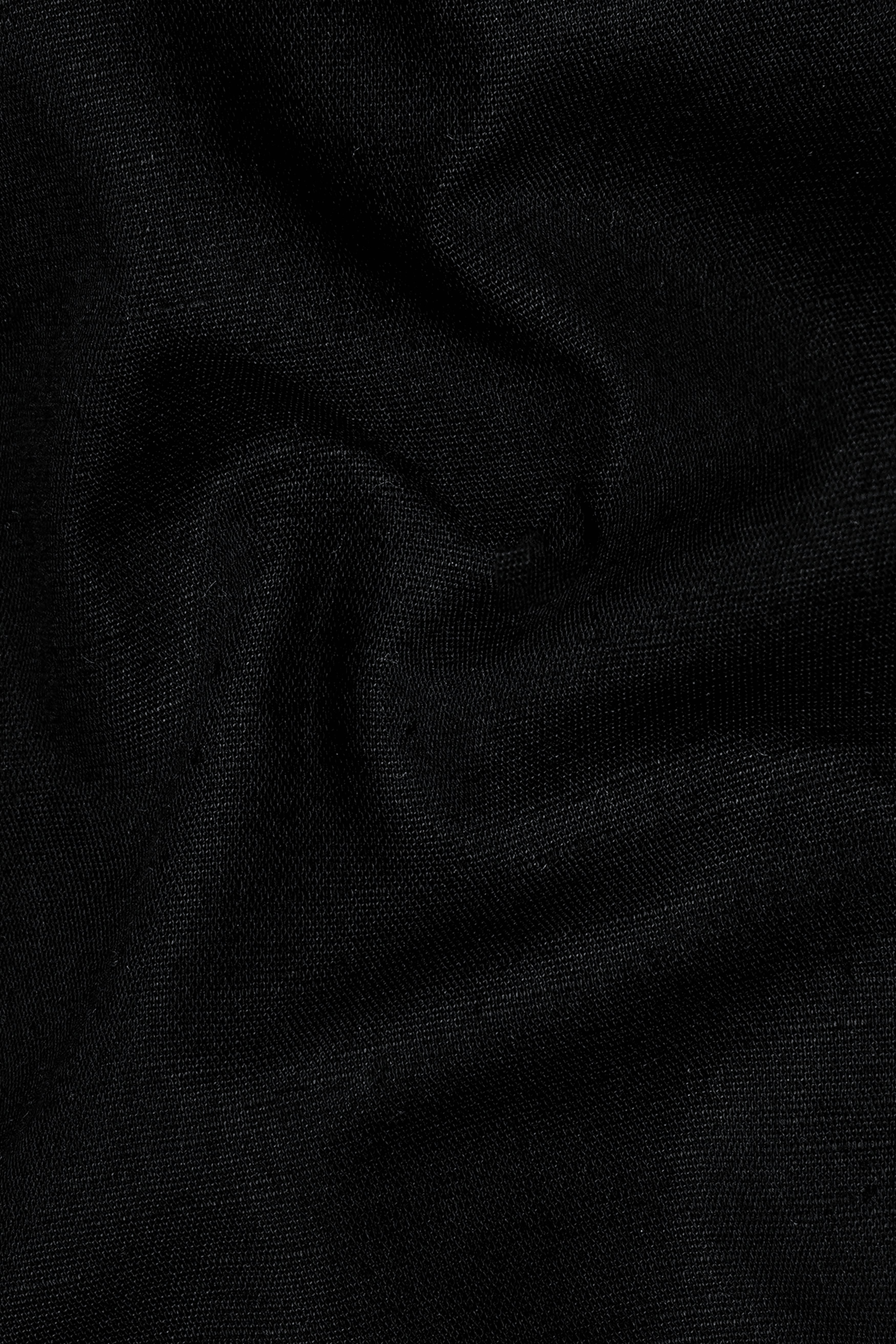 Midnight Black Luxurious Linen SHIRT