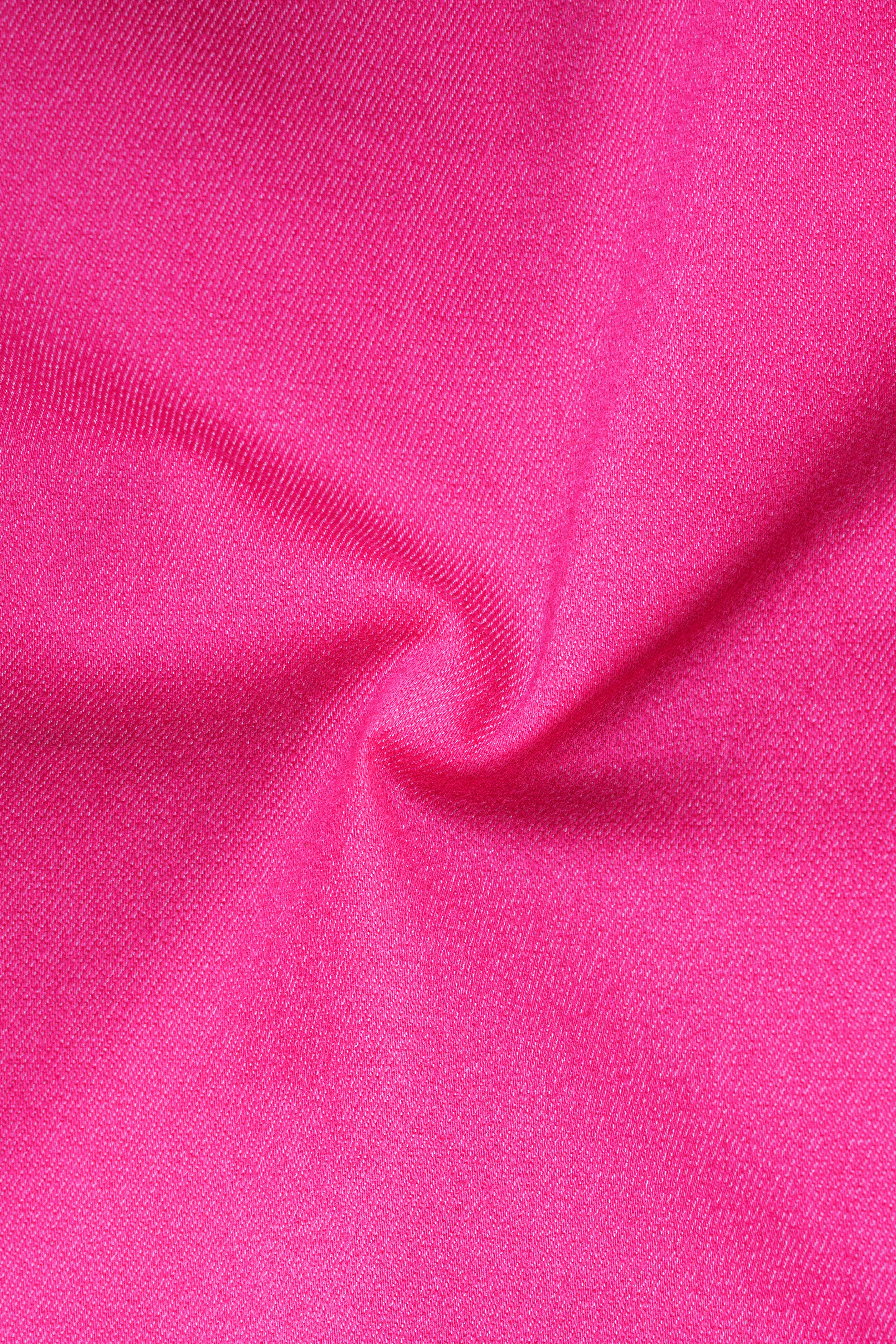 Deep Blush Pink Denim Overshirt/Shacket