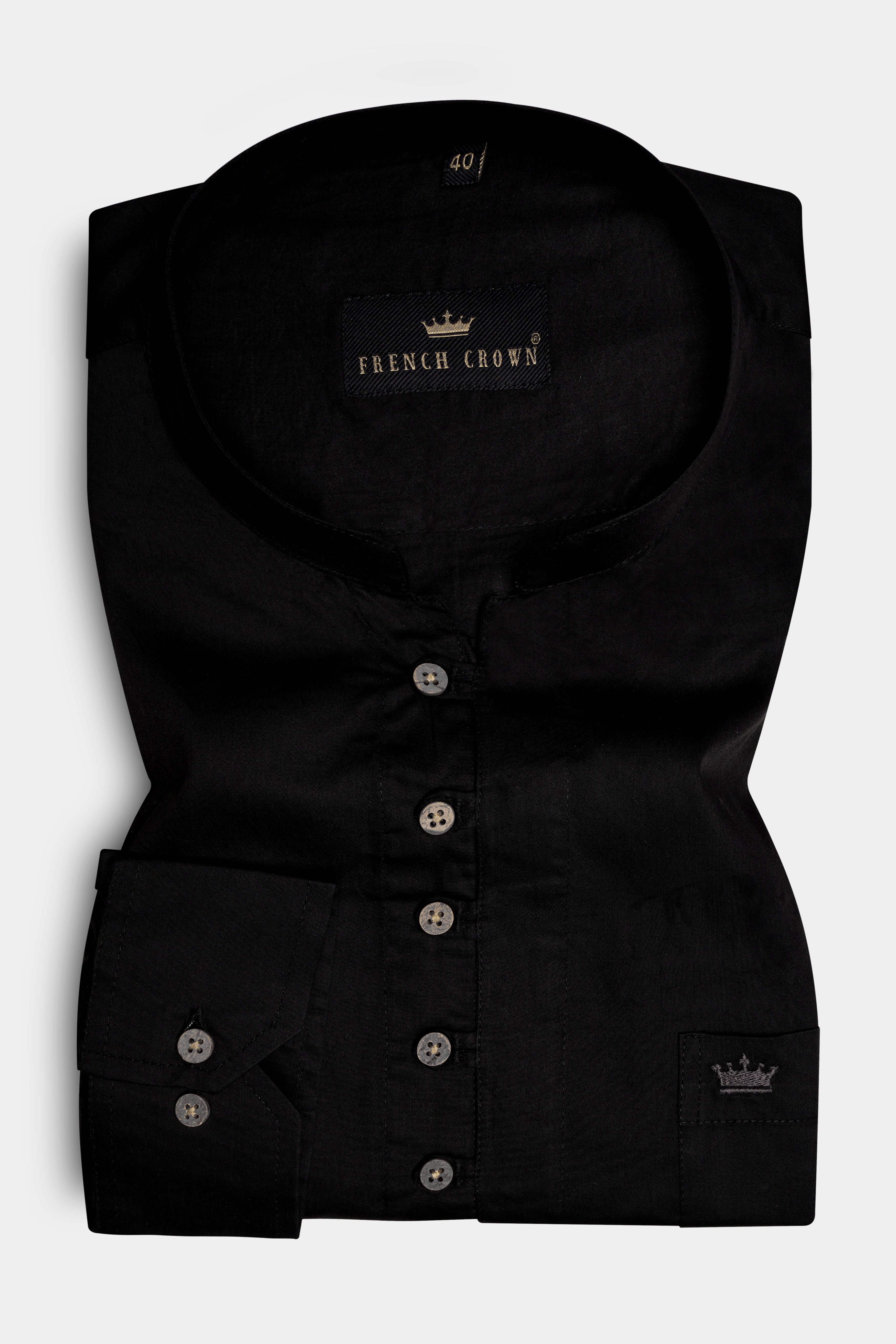 Jade Black Super Soft Premium Cotton Kurta Shirt