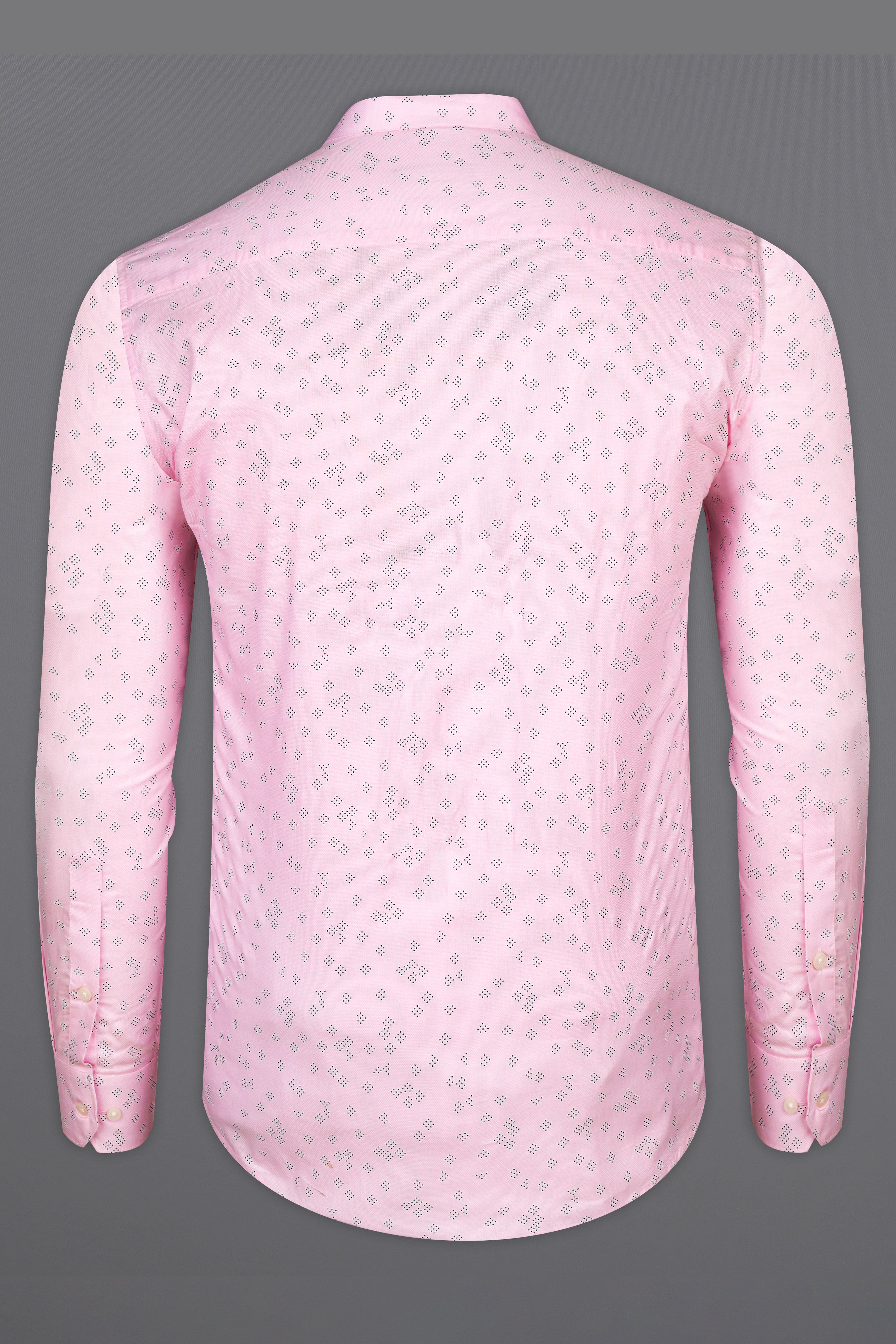 Oyster Pink Dobby Textured Premium Giza Cotton Shirt