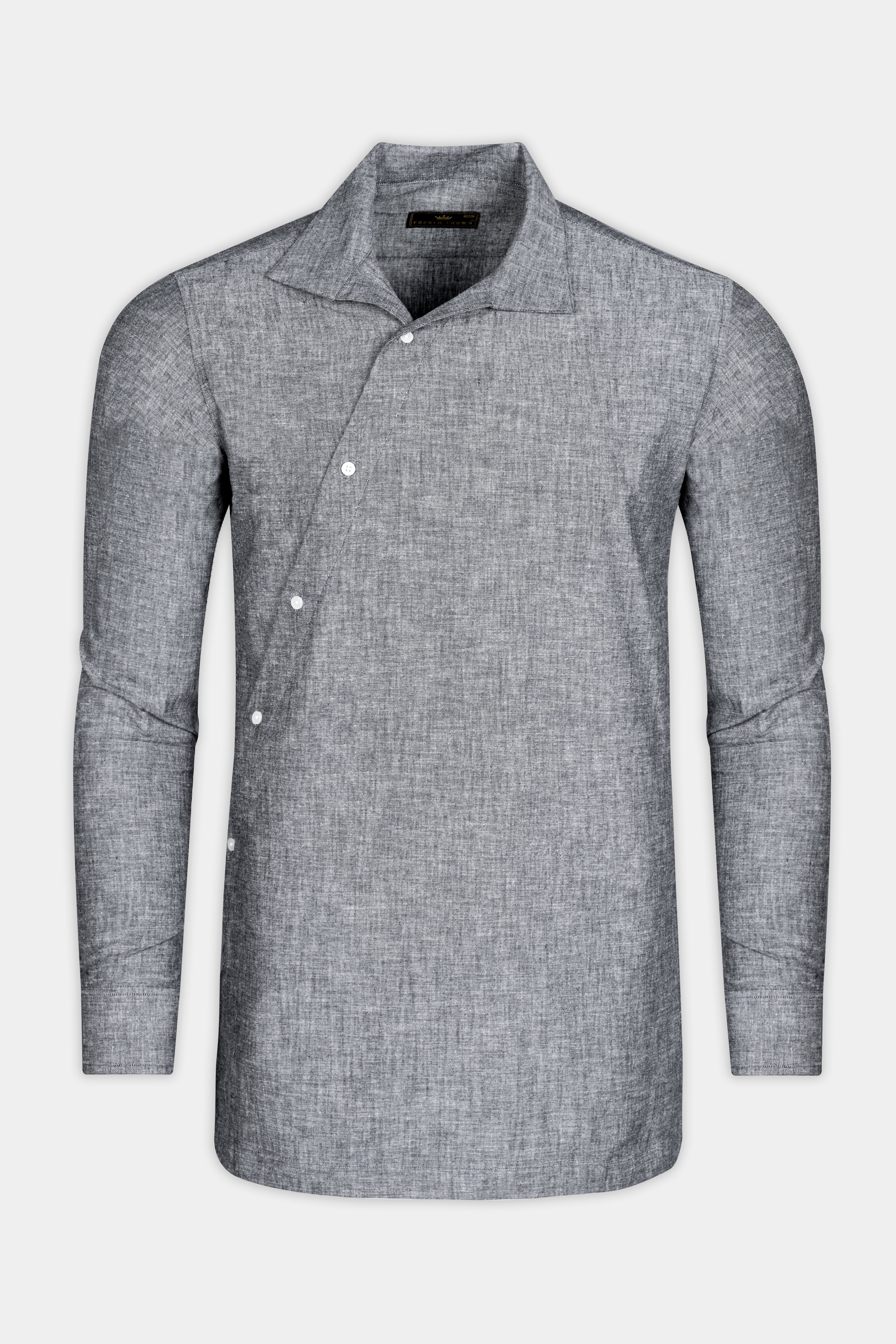 Flint Gray Royal Oxford Designer Shirt