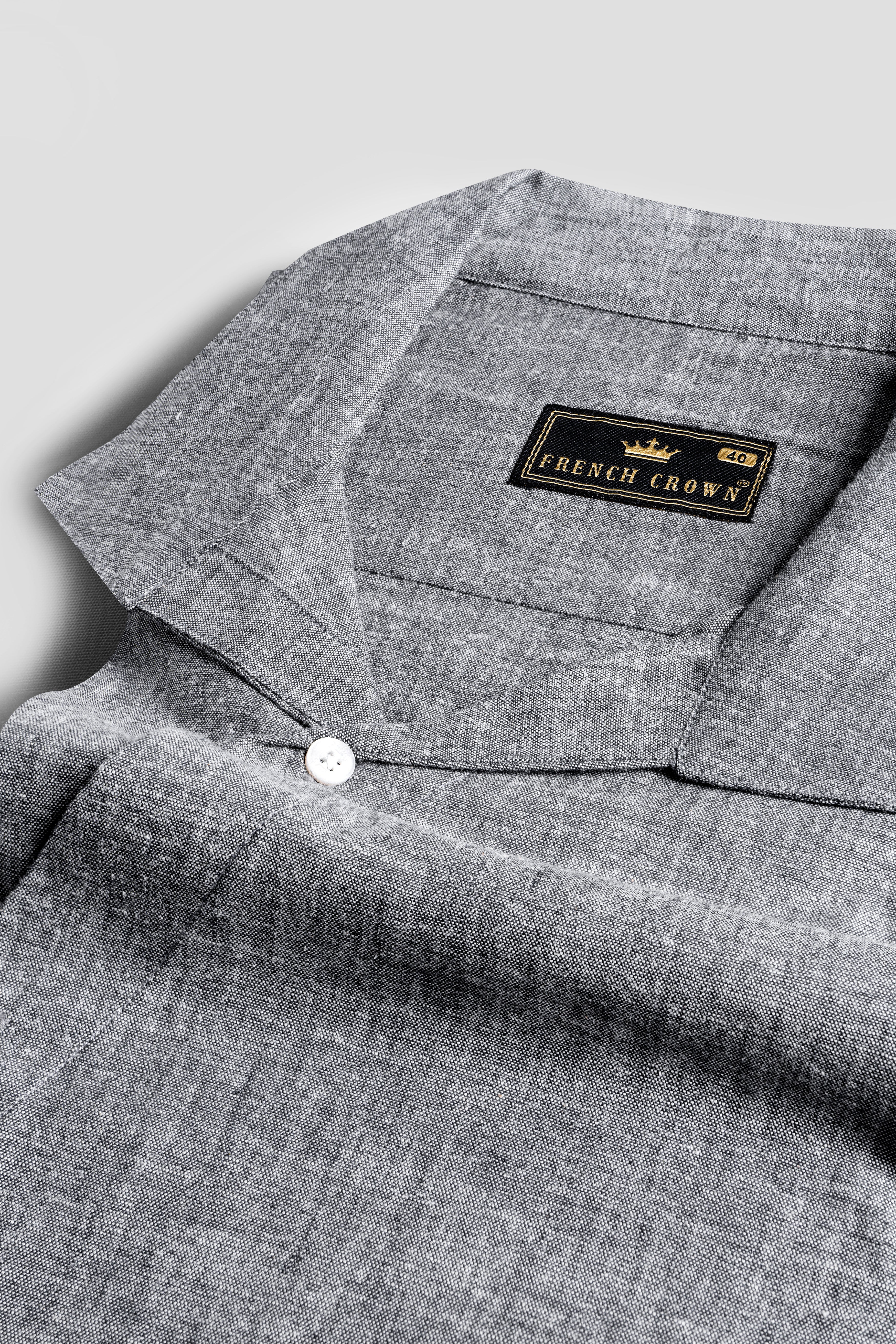 Flint Gray Royal Oxford Designer Shirt