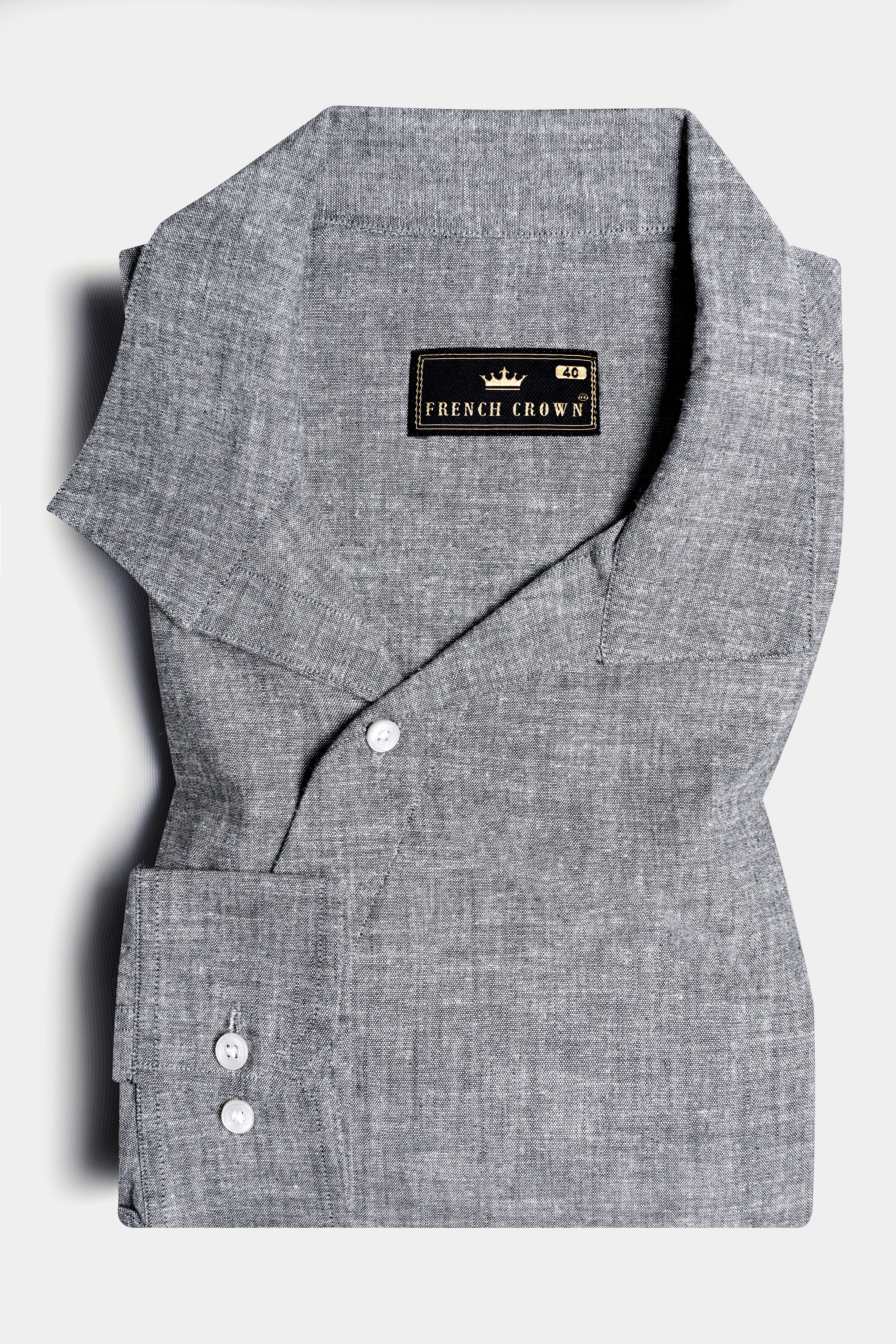 Flint Gray Royal Oxford Designer Shirt