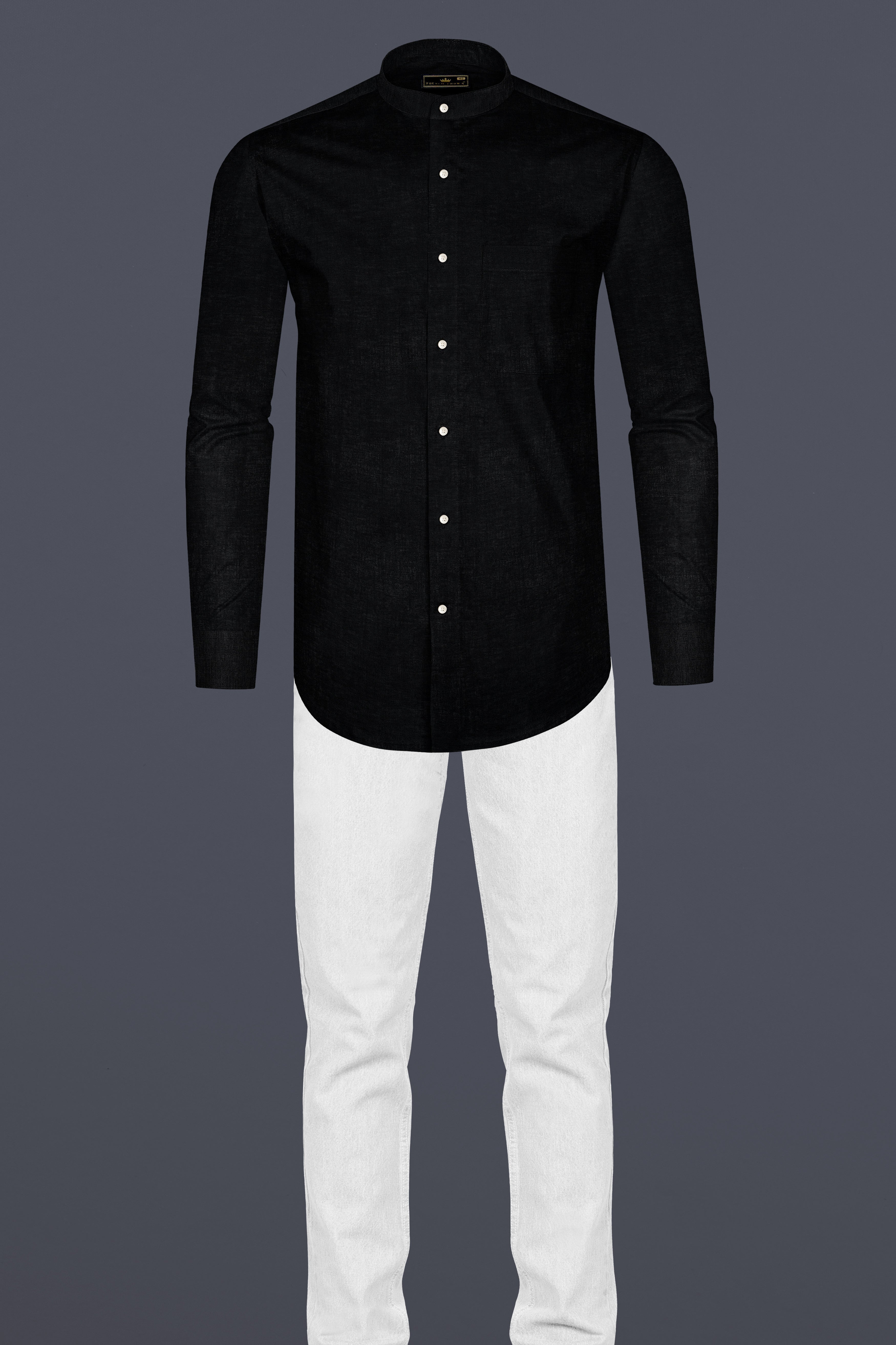 Grease Black Luxurious Linen SHIRT